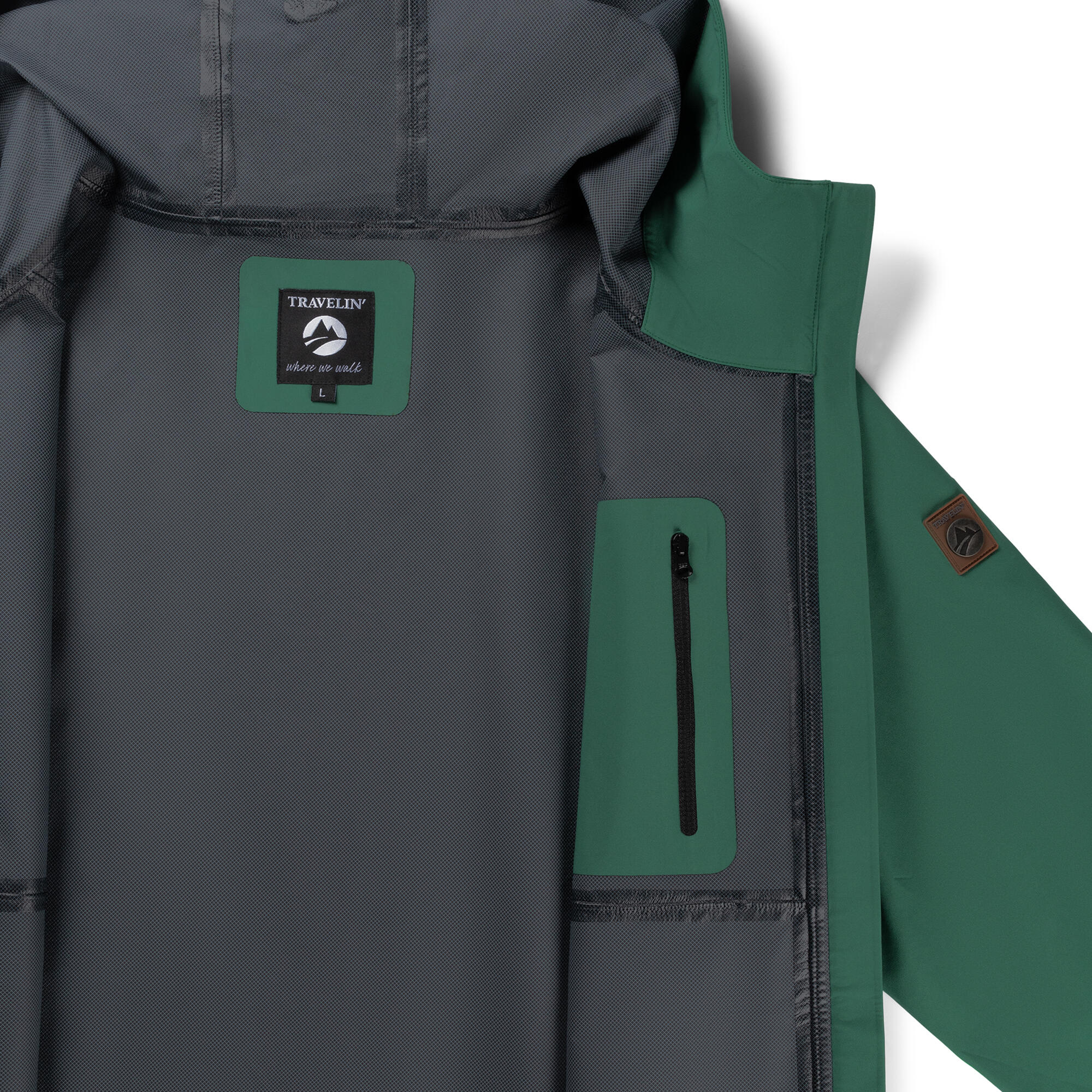 Jari Uomo - Giacca hardshell - Impermeabile - Verde scuro 6/6