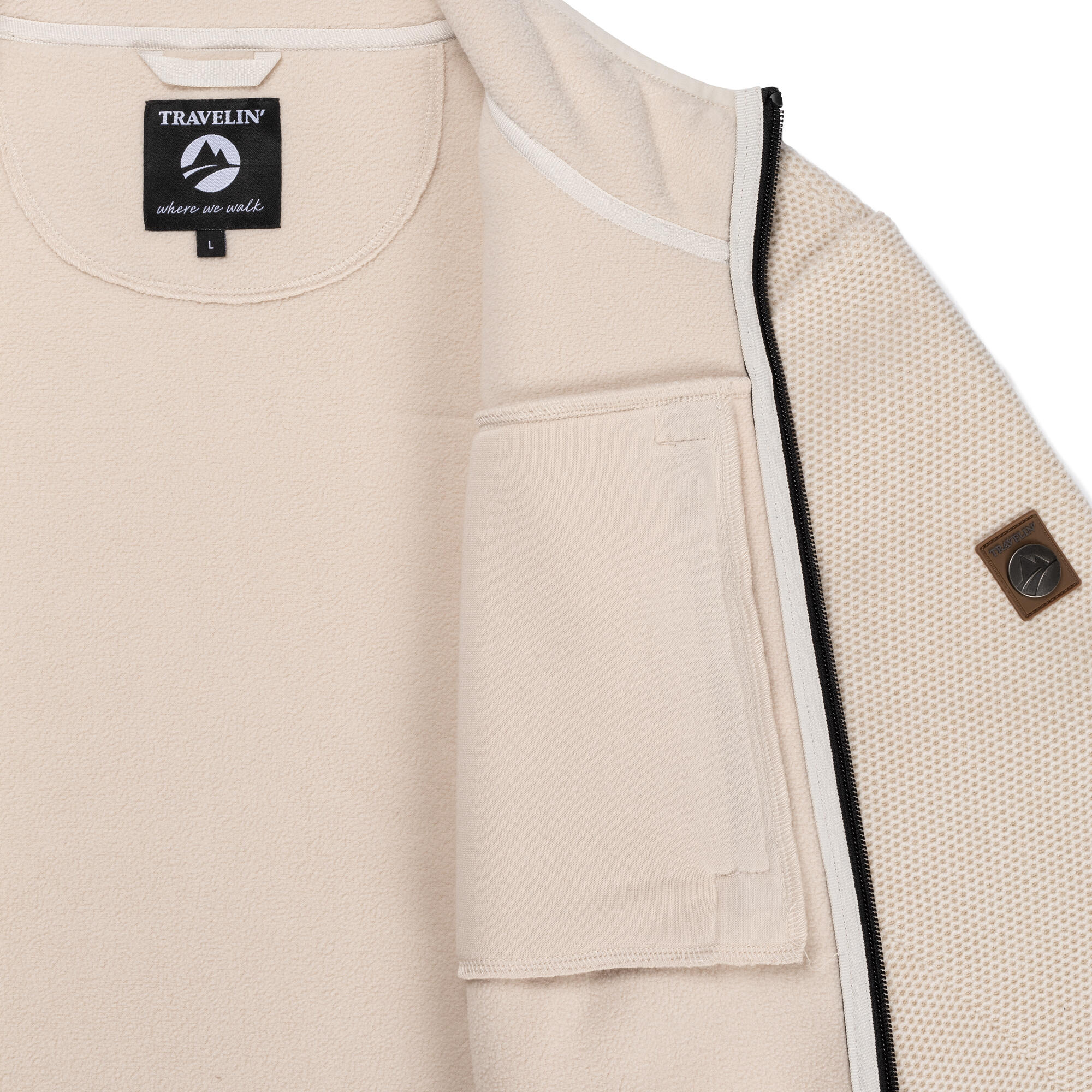 Liva Donna - Gilet outdoor - Sabbia 6/6