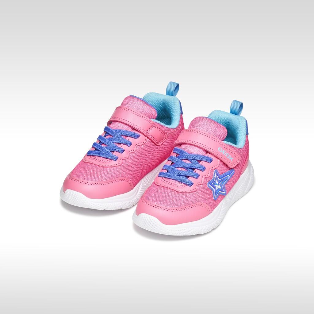 Baskets Fille J SPRINTYE GIRL Rose/Indigo 3/7