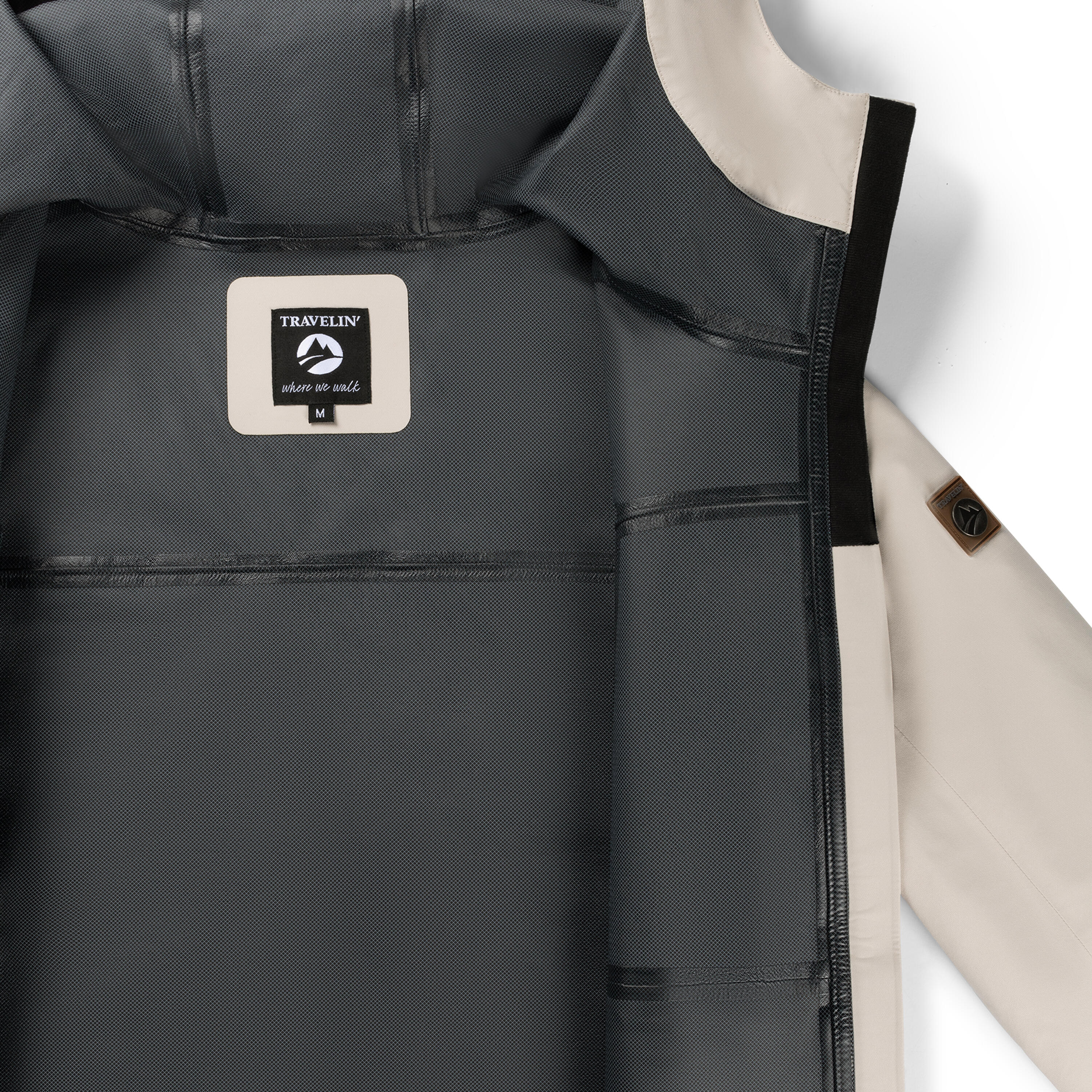 Jannike Mujer - Chaqueta hardshell - Impermeable - Arena 6/6