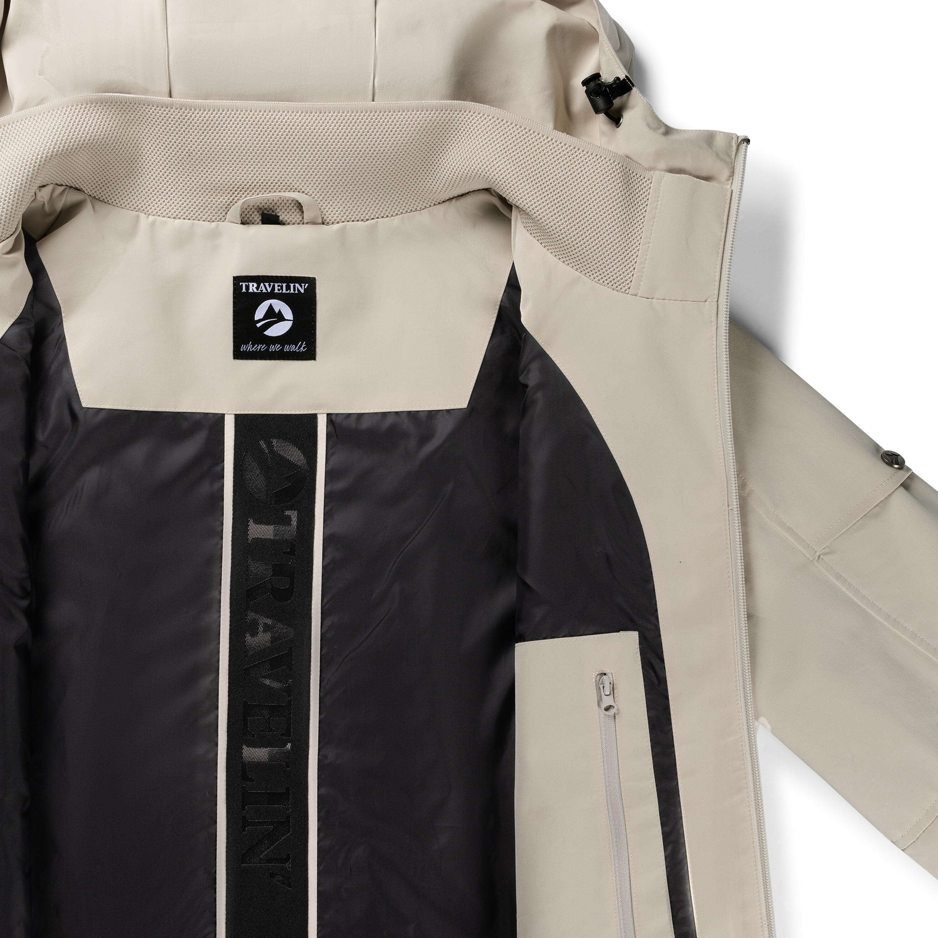 Karl Uomo - Giacca hardshell - Impermeabile - Sabbia 6/7