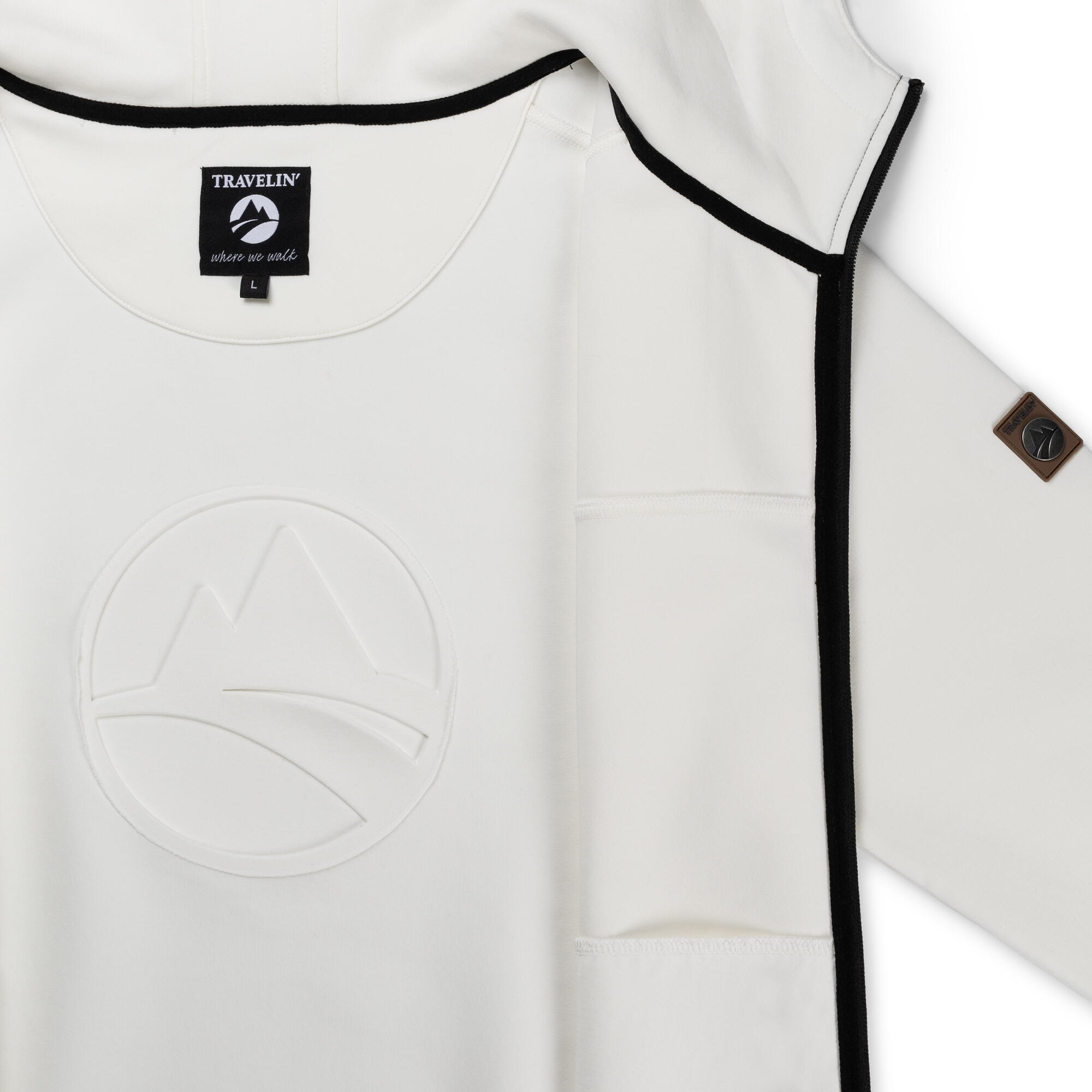 Stig Uomo - Gilet outdoor - Felpa - Bianco sporco 6/7