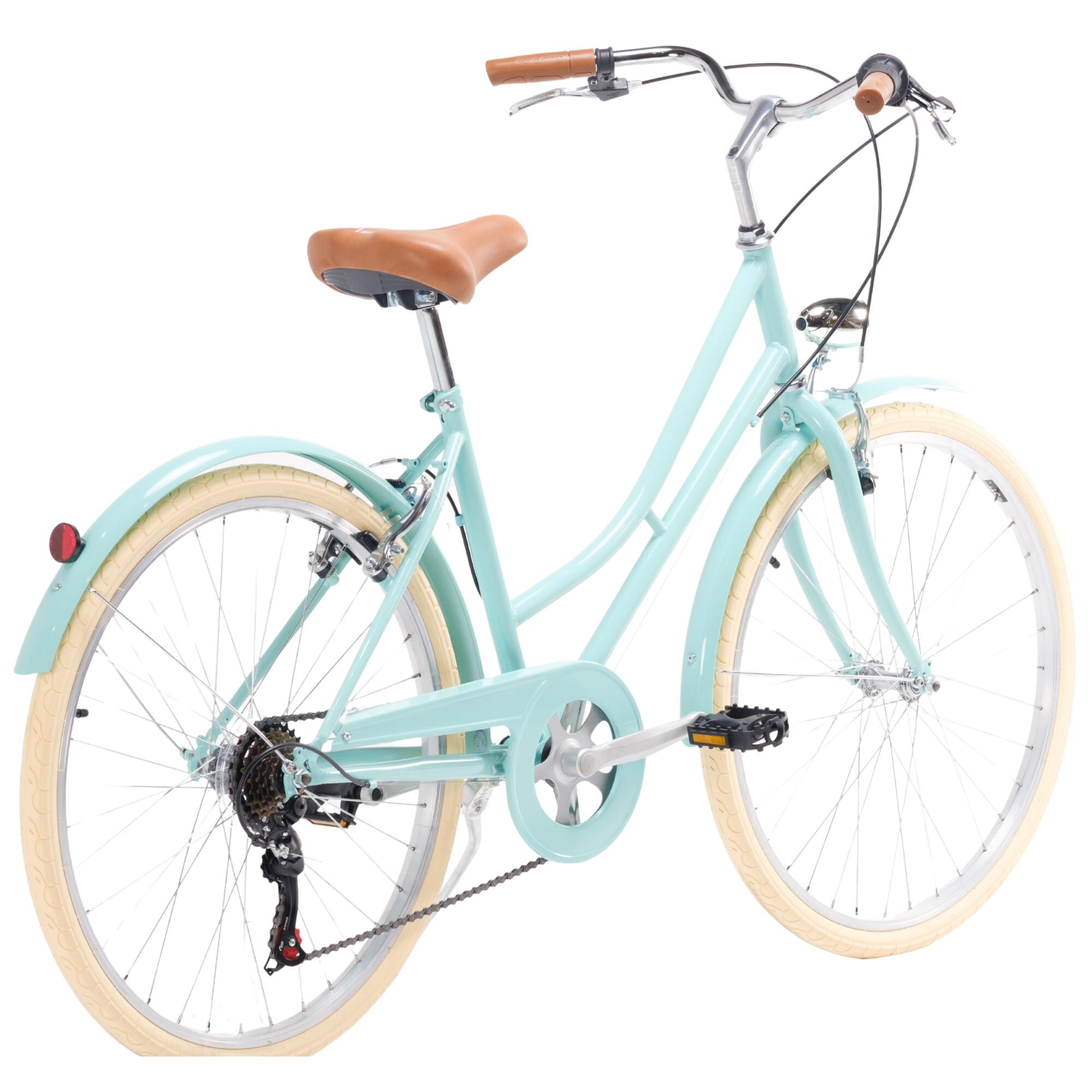 Bicicleta de Passeio Vintage Capri Valentina 26" 6 Velocidades - Água-marinha 3/7