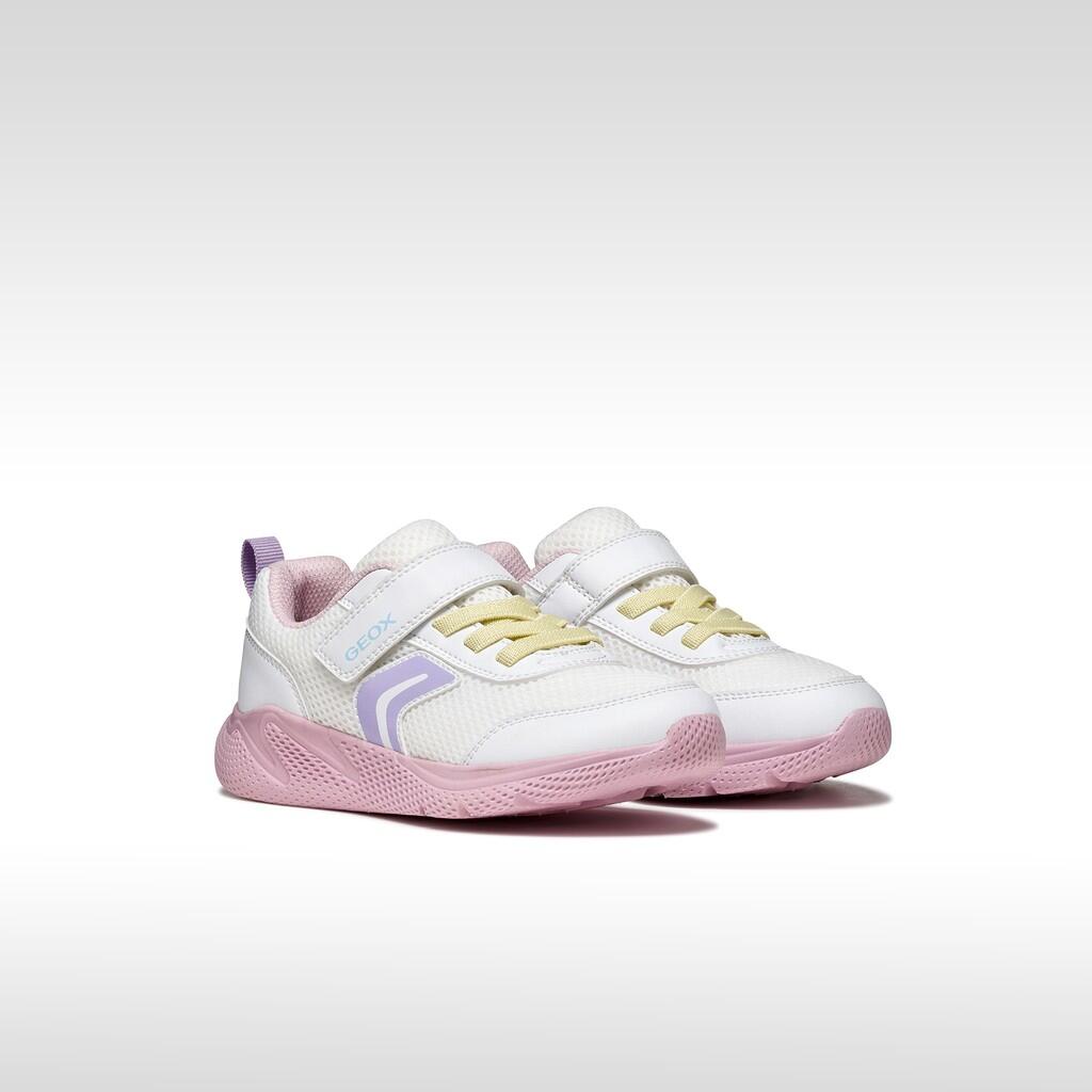Baskets Fille SPRINTYE GIRL Blanc/Rose 3/7