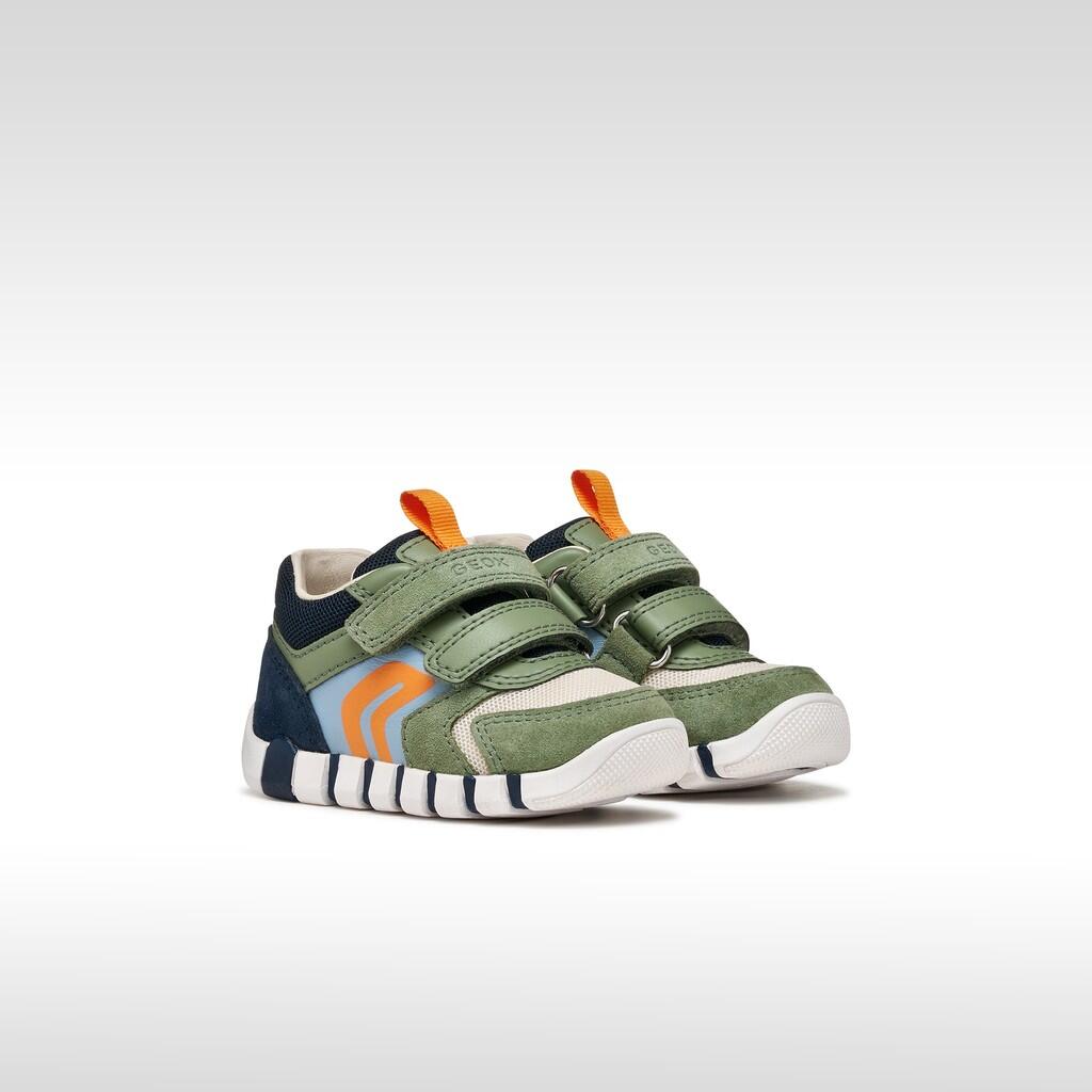 Premiers Pas Bébé Garçon IUPIDOO BABY BOY Vert Olive/Bleu Marine 3/7