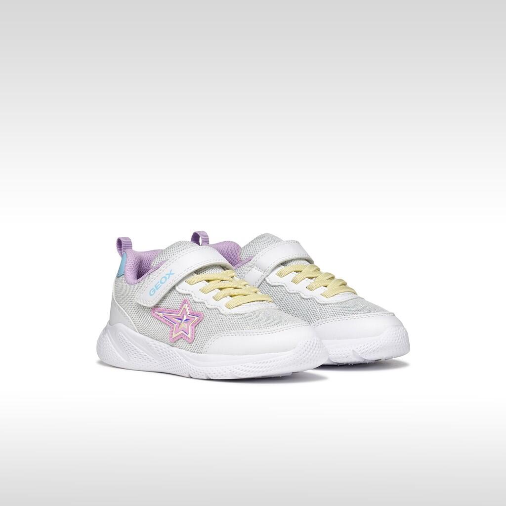 Baskets Fille J SPRINTYE GIRL Blanc/Multicolore 3/7