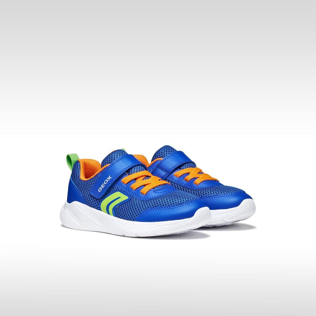 Baskets Garçon SPRINTYE BOY Bleu Roi/Orange 3/7