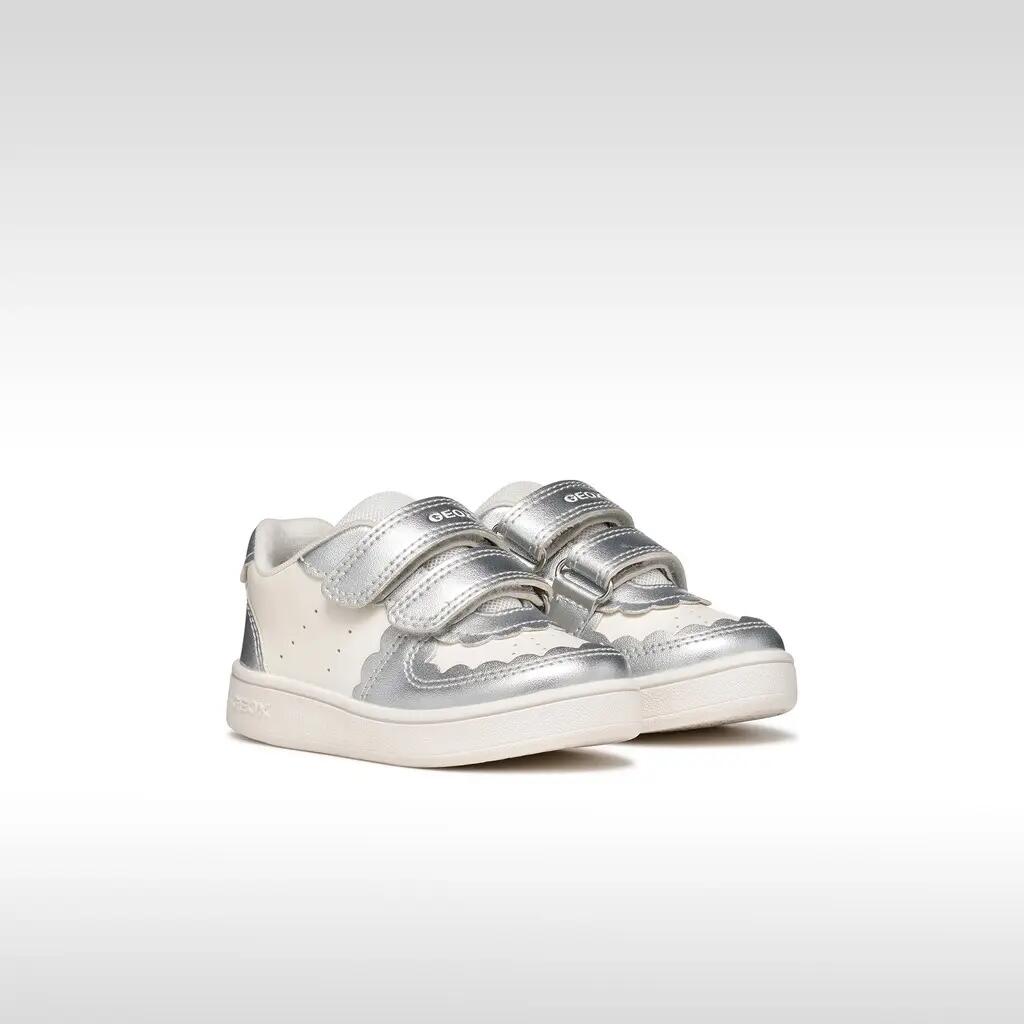 Baskets Bébé Fille B ECLYPER GIRL Blanc/Argent 3/7