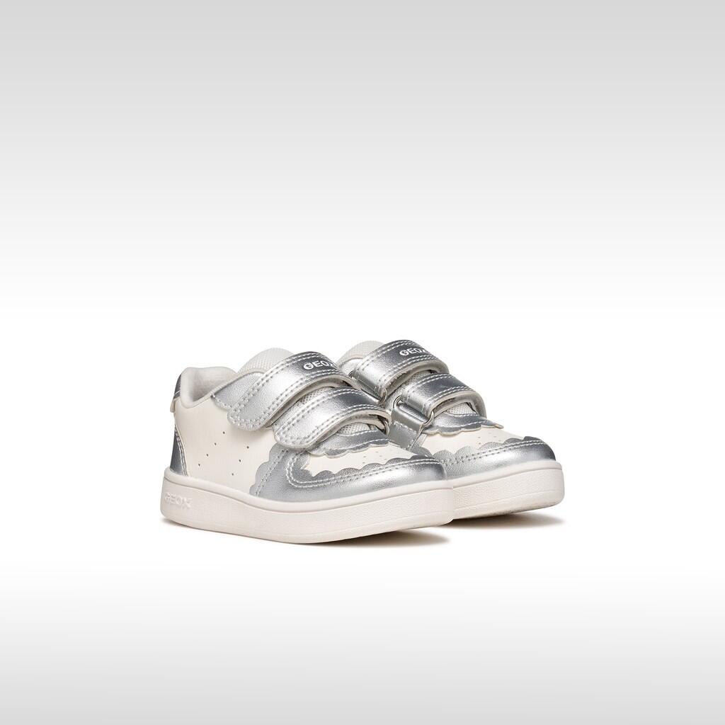 Baskets Bébé Fille B ECLYPER GIRL Blanc/Argent 3/7
