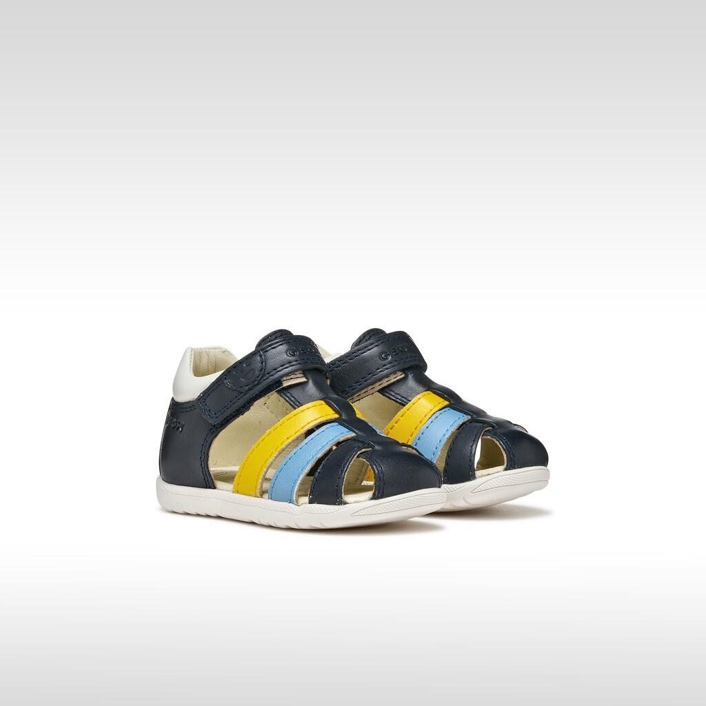Premiers Pas Bébé Garçon B SANDAL MACCHIA BOY Bleu Marine/Jaune Foncé 3/7