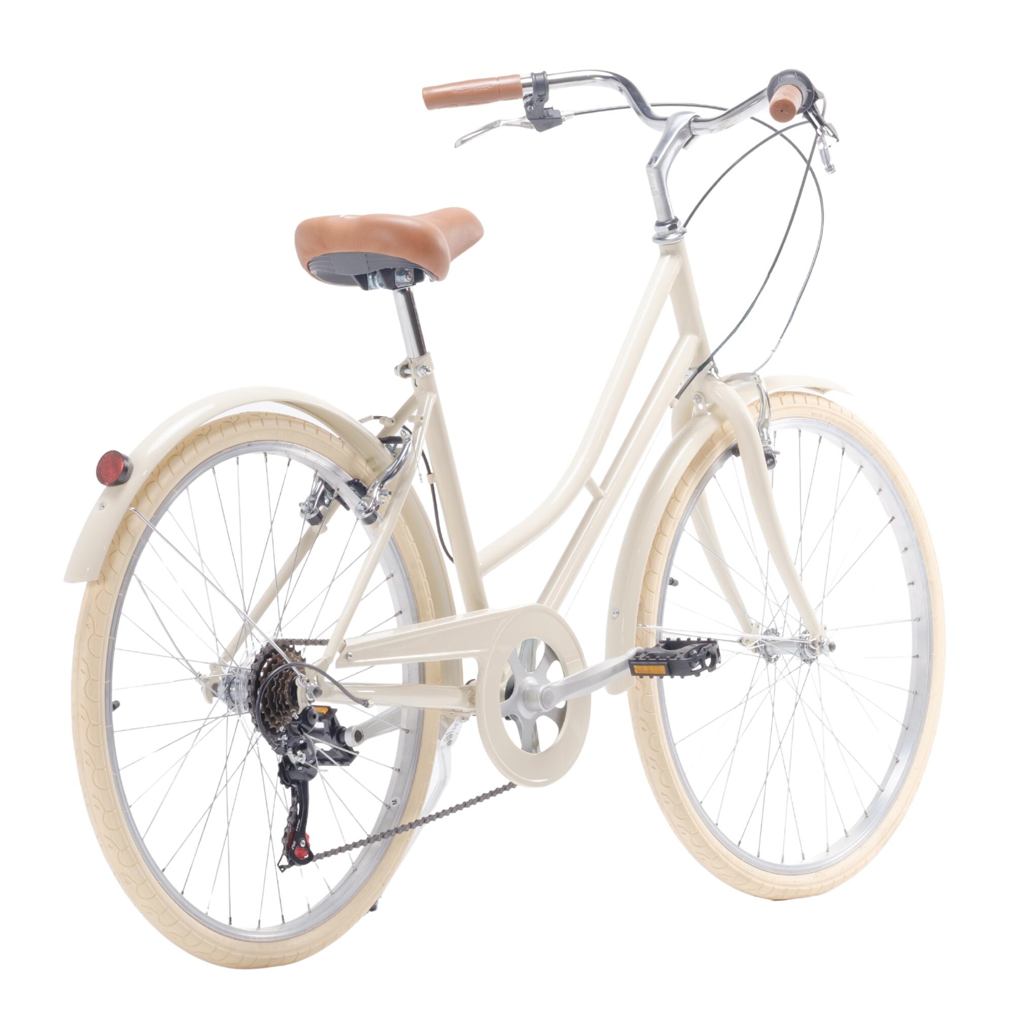 Bicicleta de Passeio Vintage Capri Valentina 26" 6 Velocidades - Creme 3/7