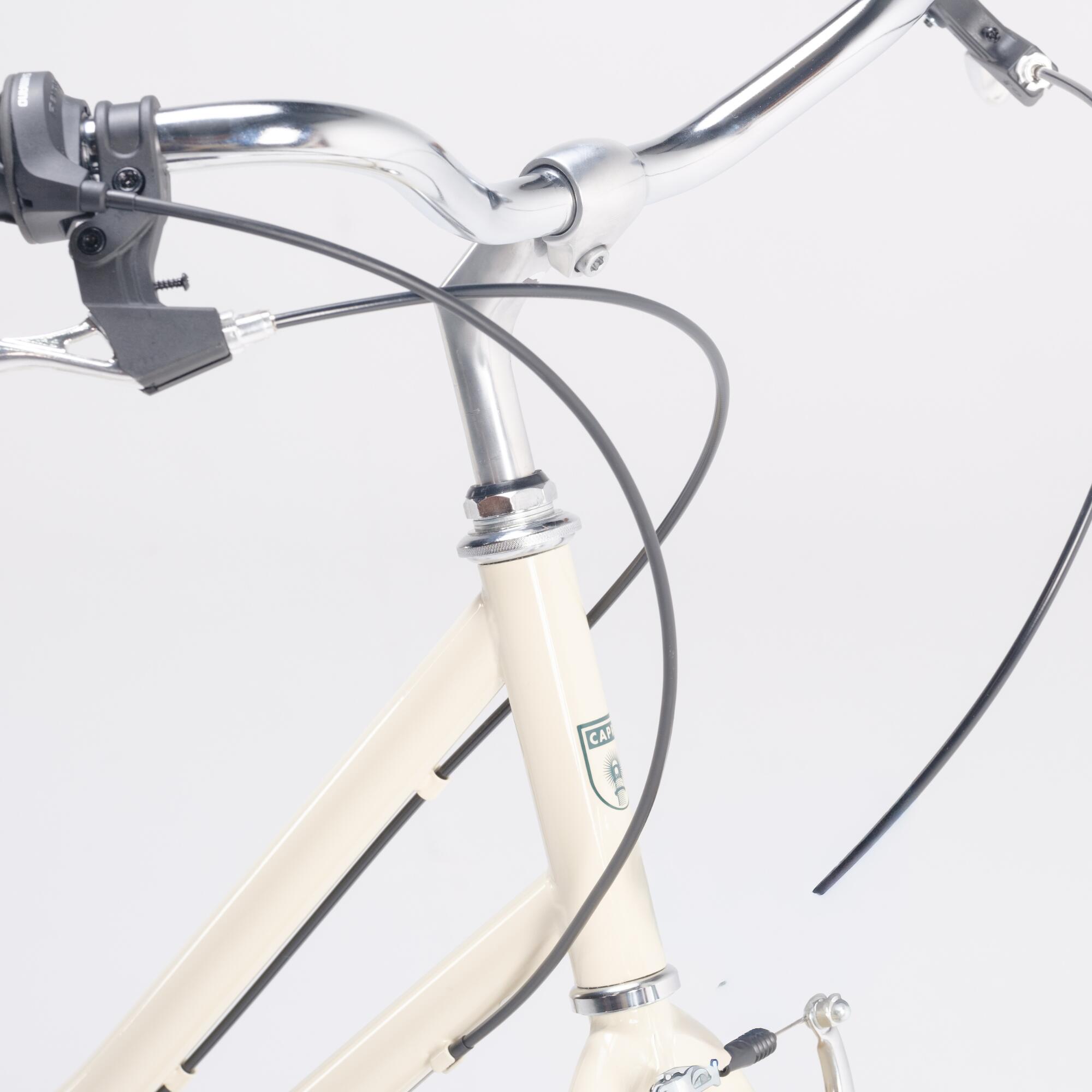 Bicicleta de Passeio Vintage Capri Valentina 26" 6 Velocidades - Creme 4/7