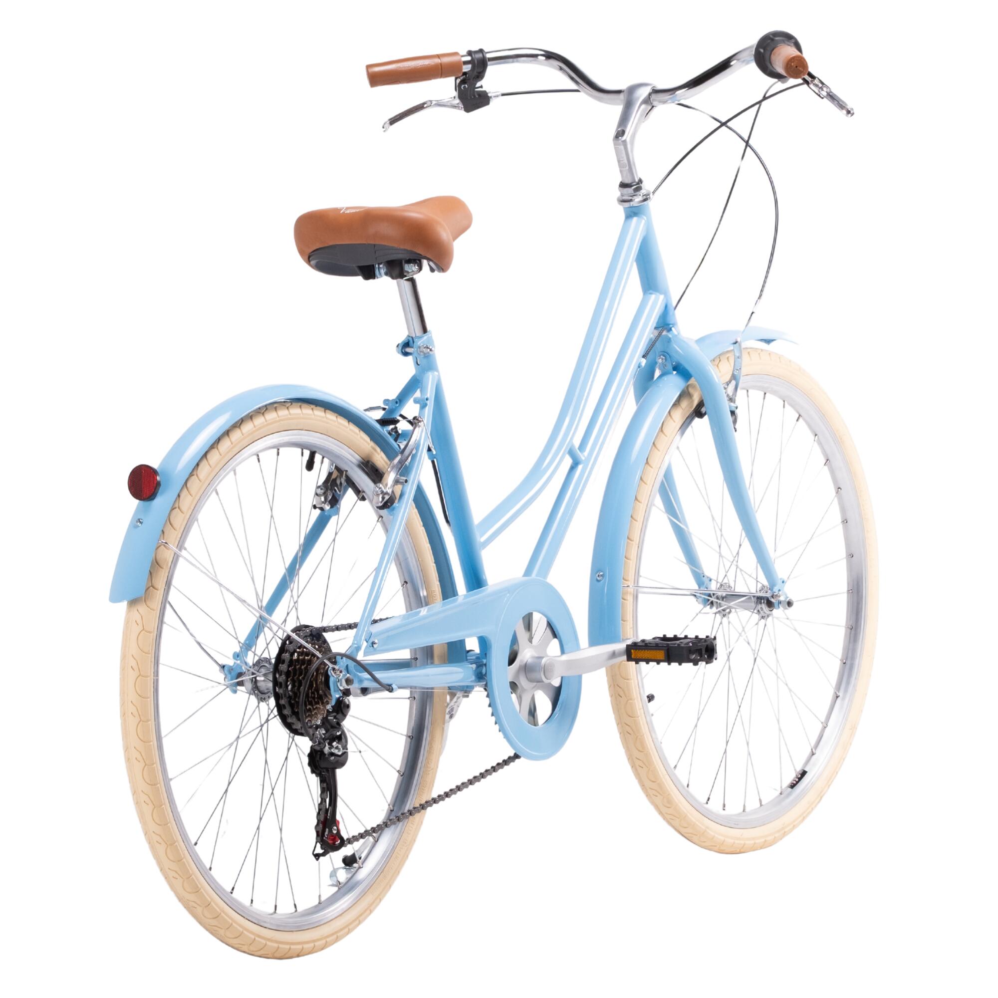 Bicicleta de Passeio Vintage Capri Valentina 26" 6 Velocidades - Pastel Blue 3/7