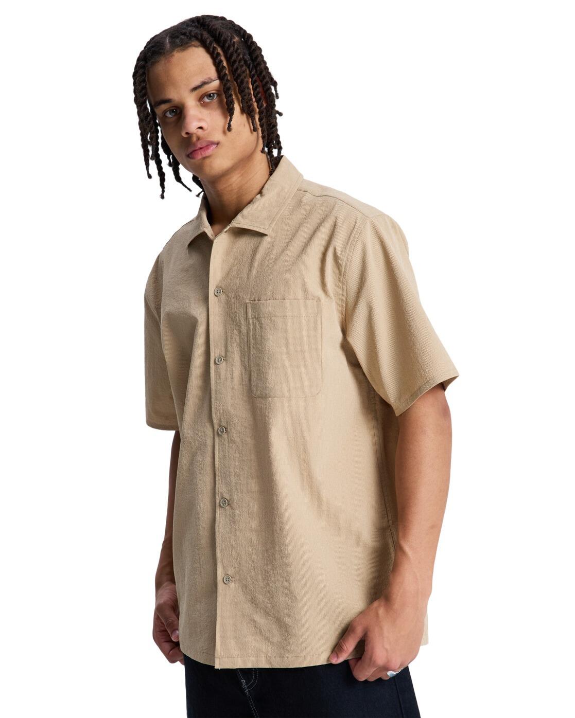 Overhemd met Korte Mouwen FULL ON RESORT Beige Heren 3/4