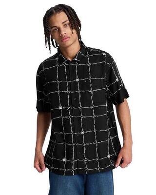 Overhemd met korte mouwen wired resort grau heren