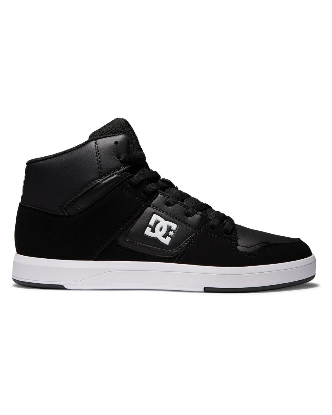 Chaussures de skate montantes en cuir Noir Homme 2/4