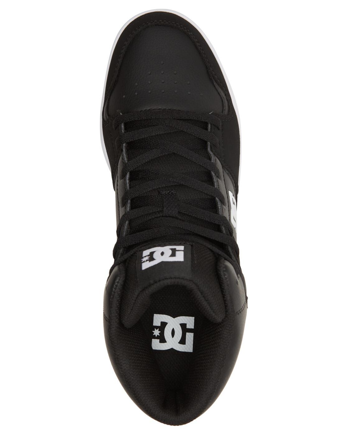 Chaussures de skate montantes en cuir Noir Homme 4/4