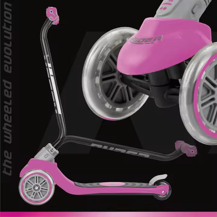 Patinete Ryder Neo LED 3 ruedas Rosa (3212) y (3216) Rojo antideslizante 5/7