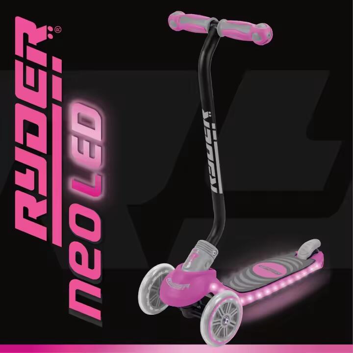 Patinete Ryder Neo LED 3 ruedas Rosa (3212) y (3216) Rojo antideslizante 4/7