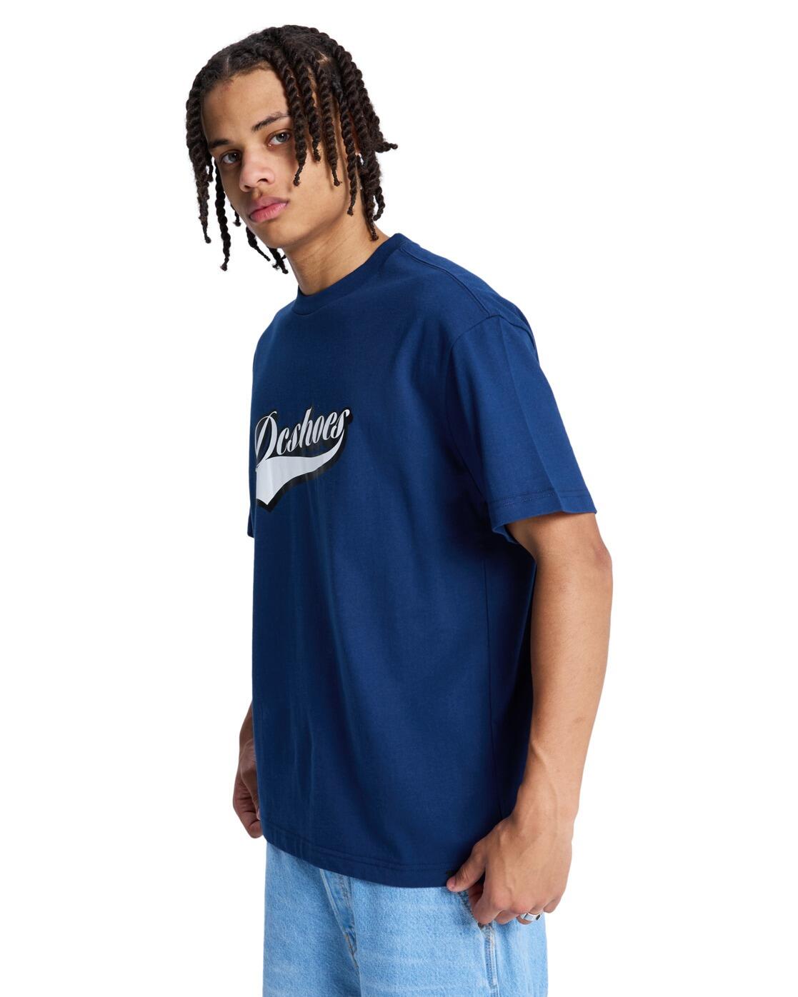 T-Shirt à manches courtes Bleu Homme 3/4