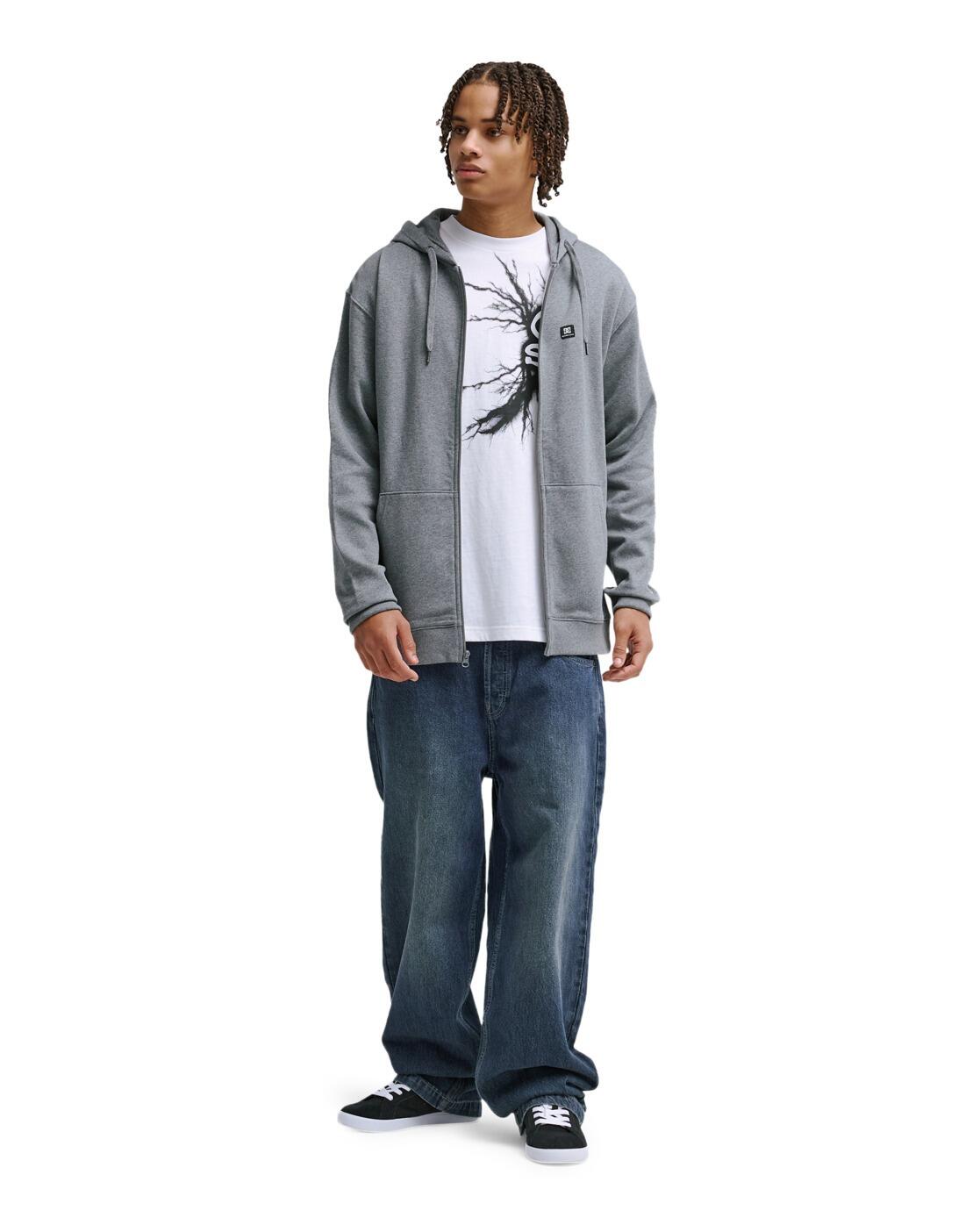 Sweat à capuche zippé LORION Gris Homme 3/4