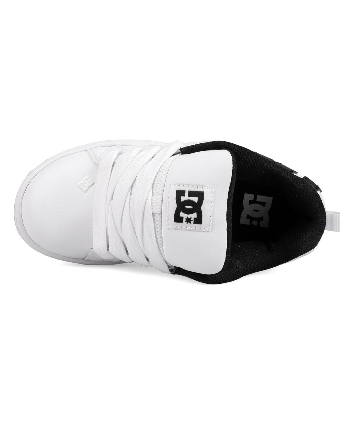 Baskets COURT GRAFFIK Blanc Garçon 4/4