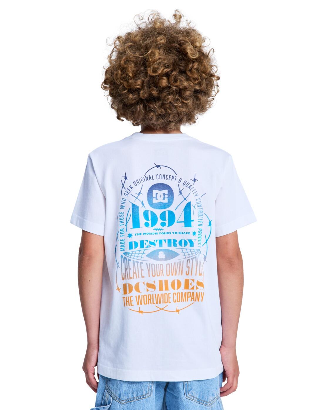 Camiseta de manga corta SHAPE OR DESTROY Blanco Niño 2/4