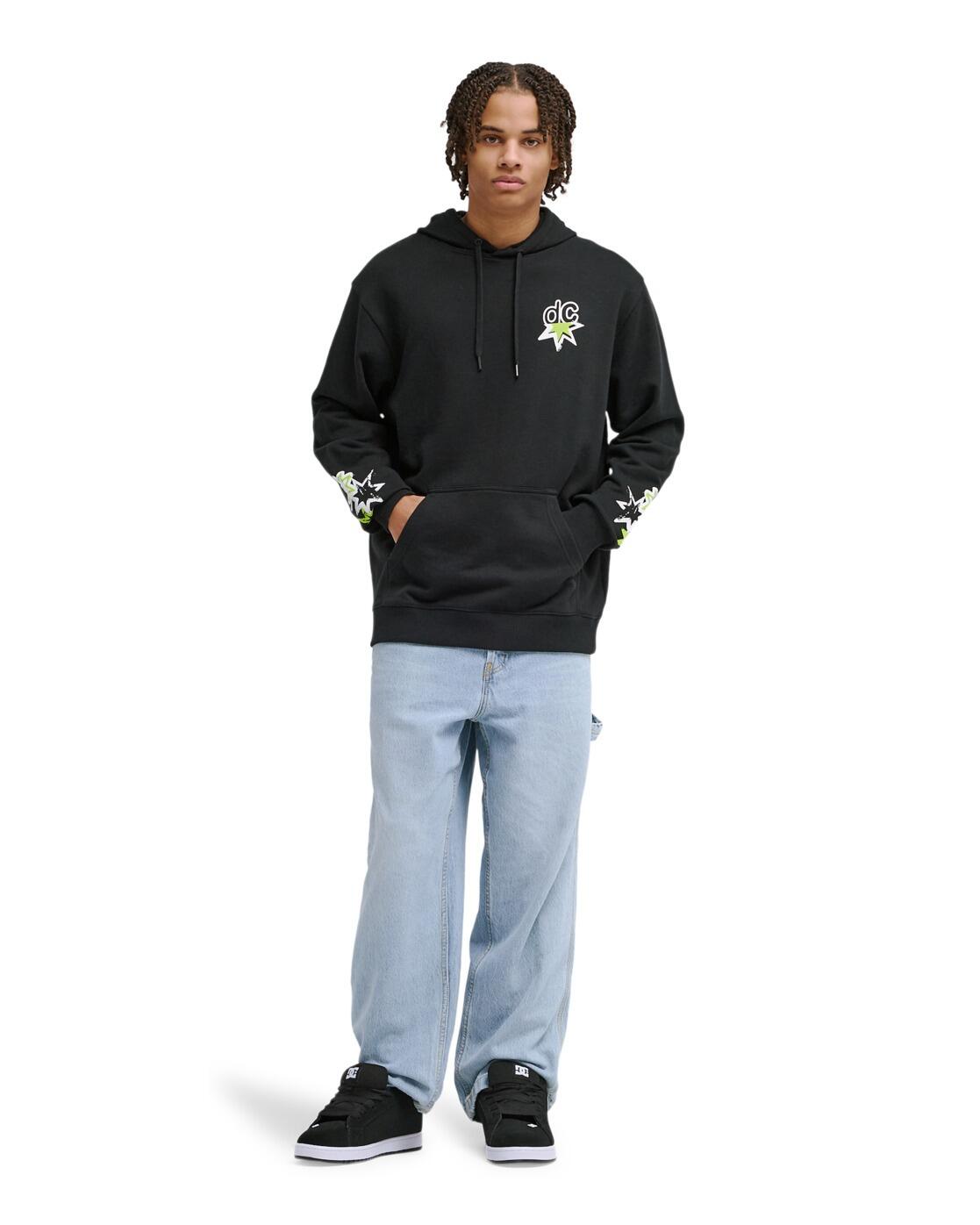 Sweat à capuche SHOCK SIDE Noir Homme 3/4