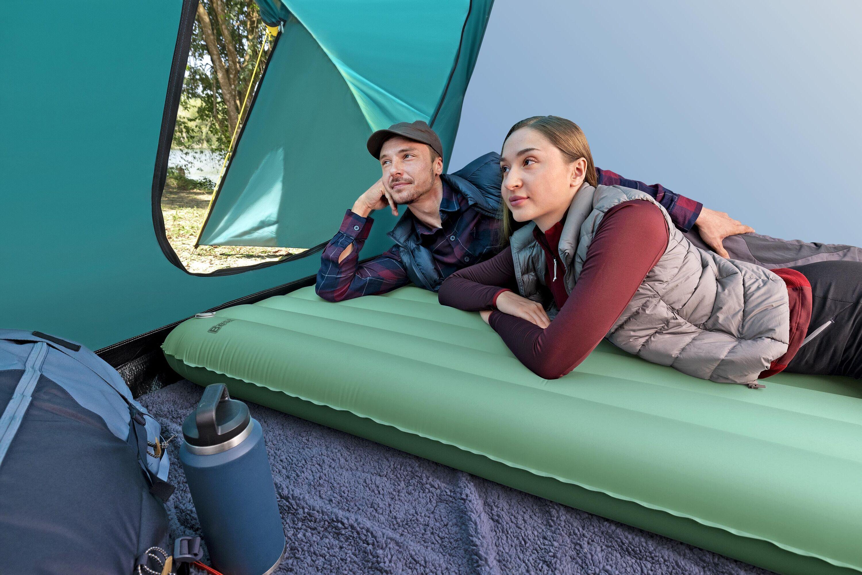 Bestway Matelas gonflable de trekking 2 places 203 x 142 x 15 cm avec gonfleur 3/7