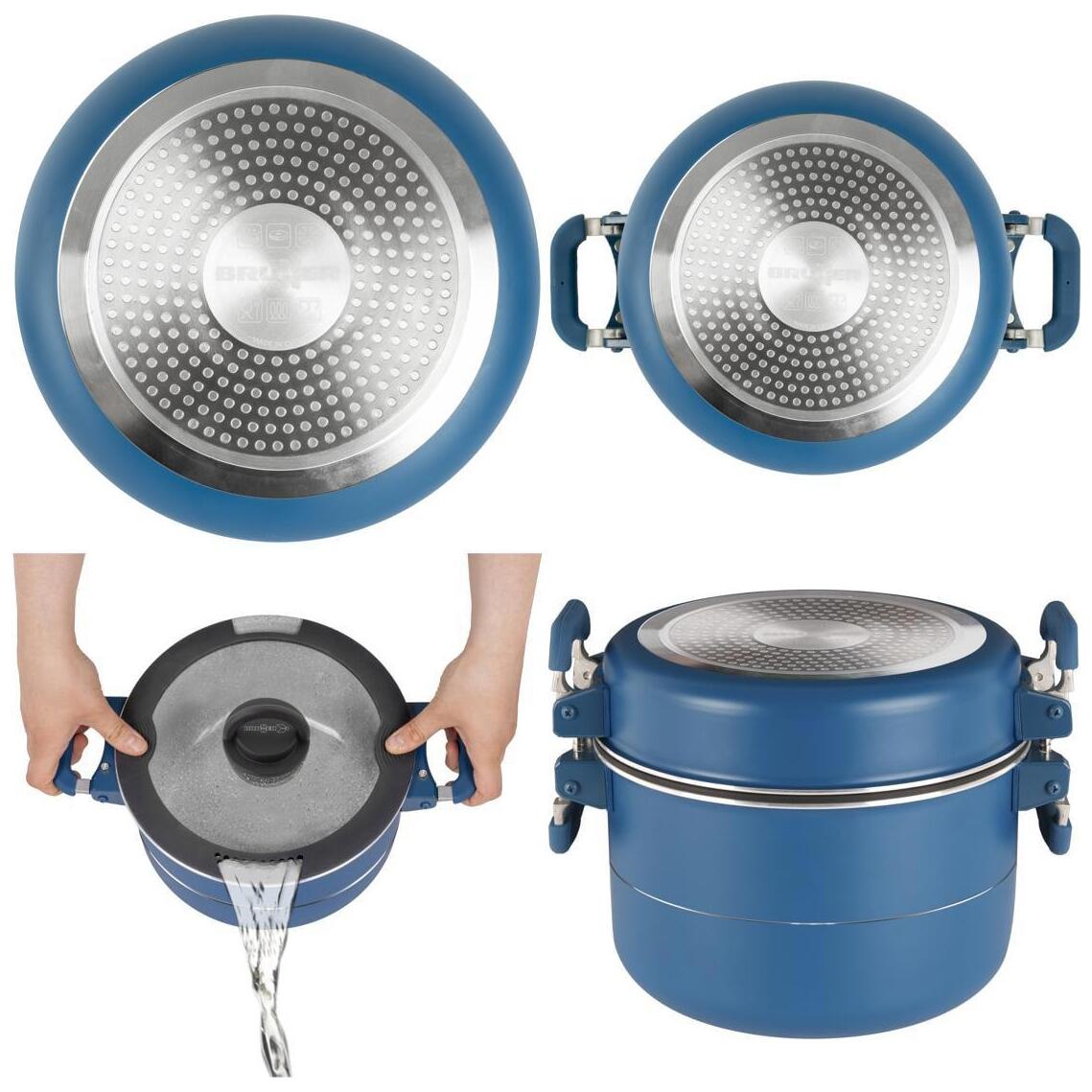 Brunner pannenset Carezza Magnet koken 7-delig Ø 20/22/24 cm 3/7