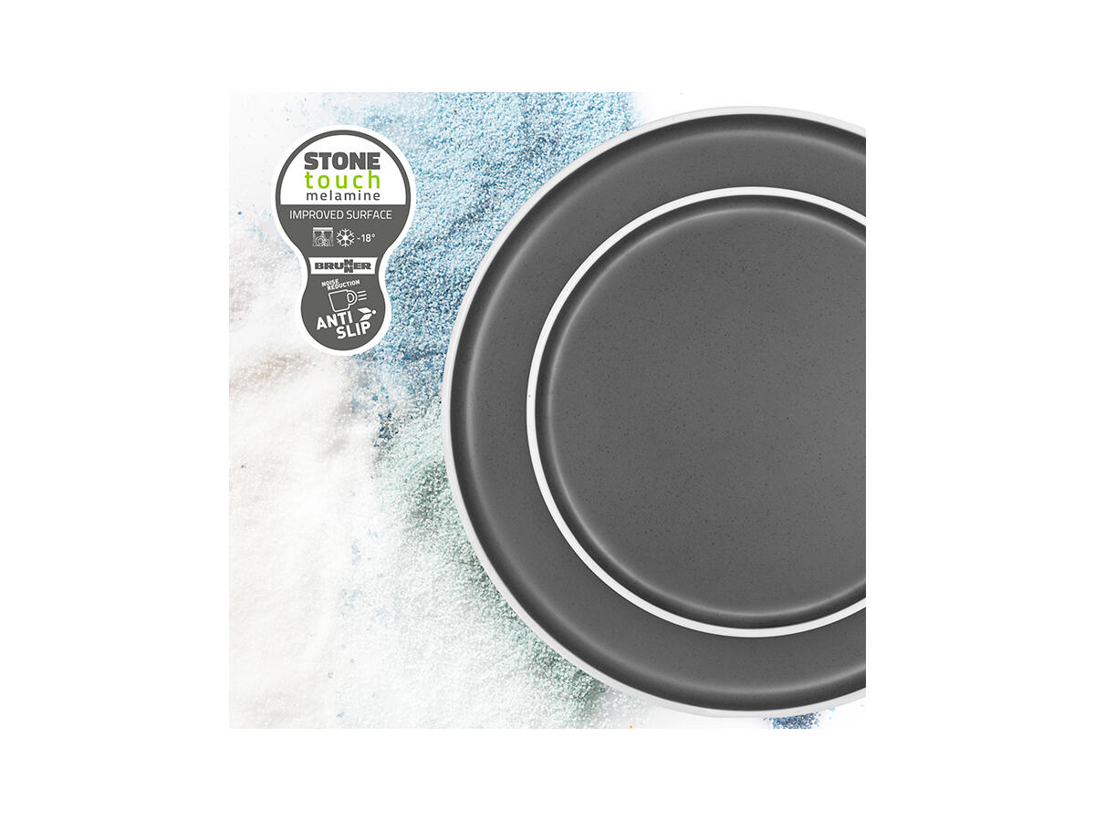 Brunner Set stoviglie Midday Dolomit Grey 12 pezzi 3/6