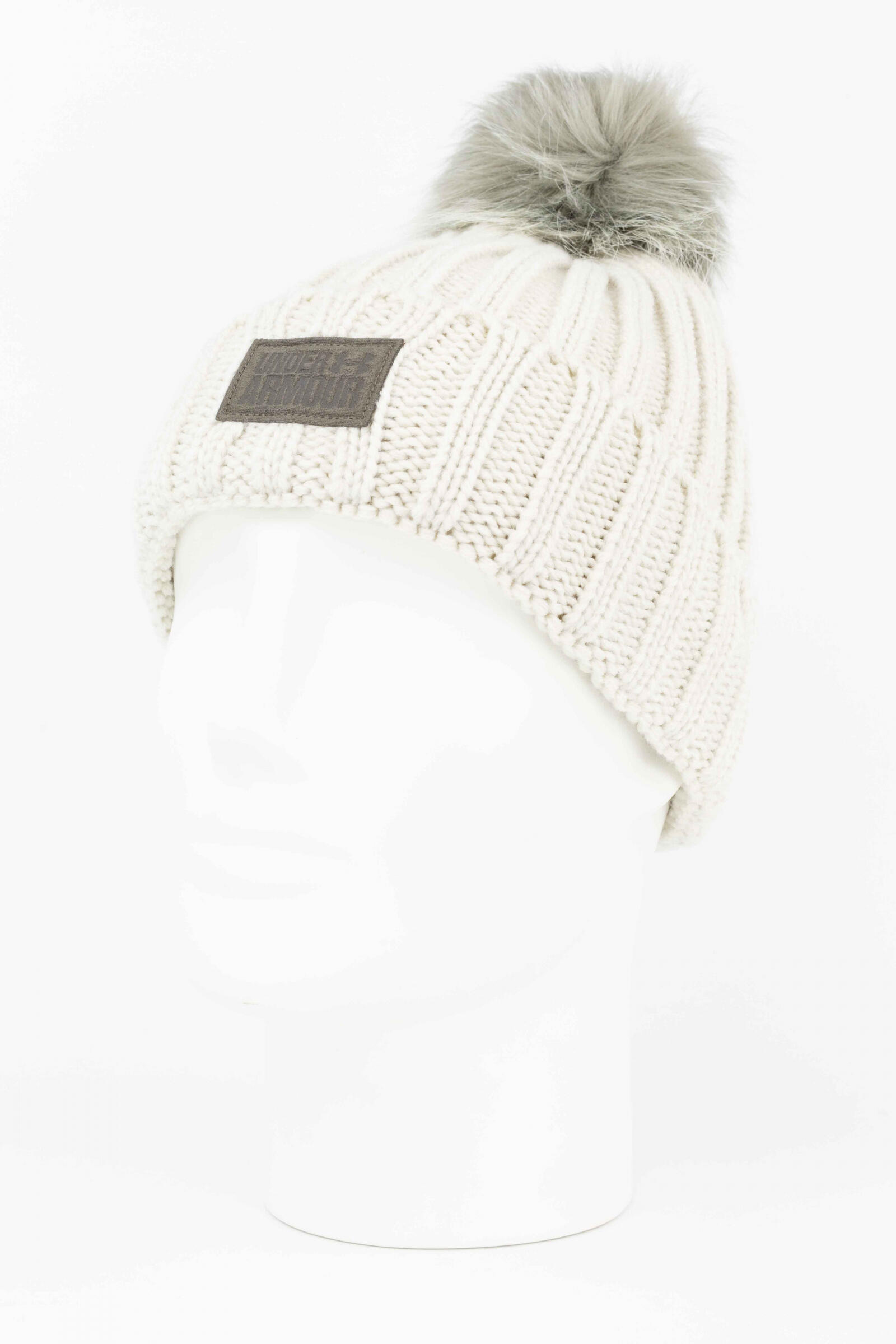 Under Armour Gorro Snowcrest Pom Beanie Beige 2/4
