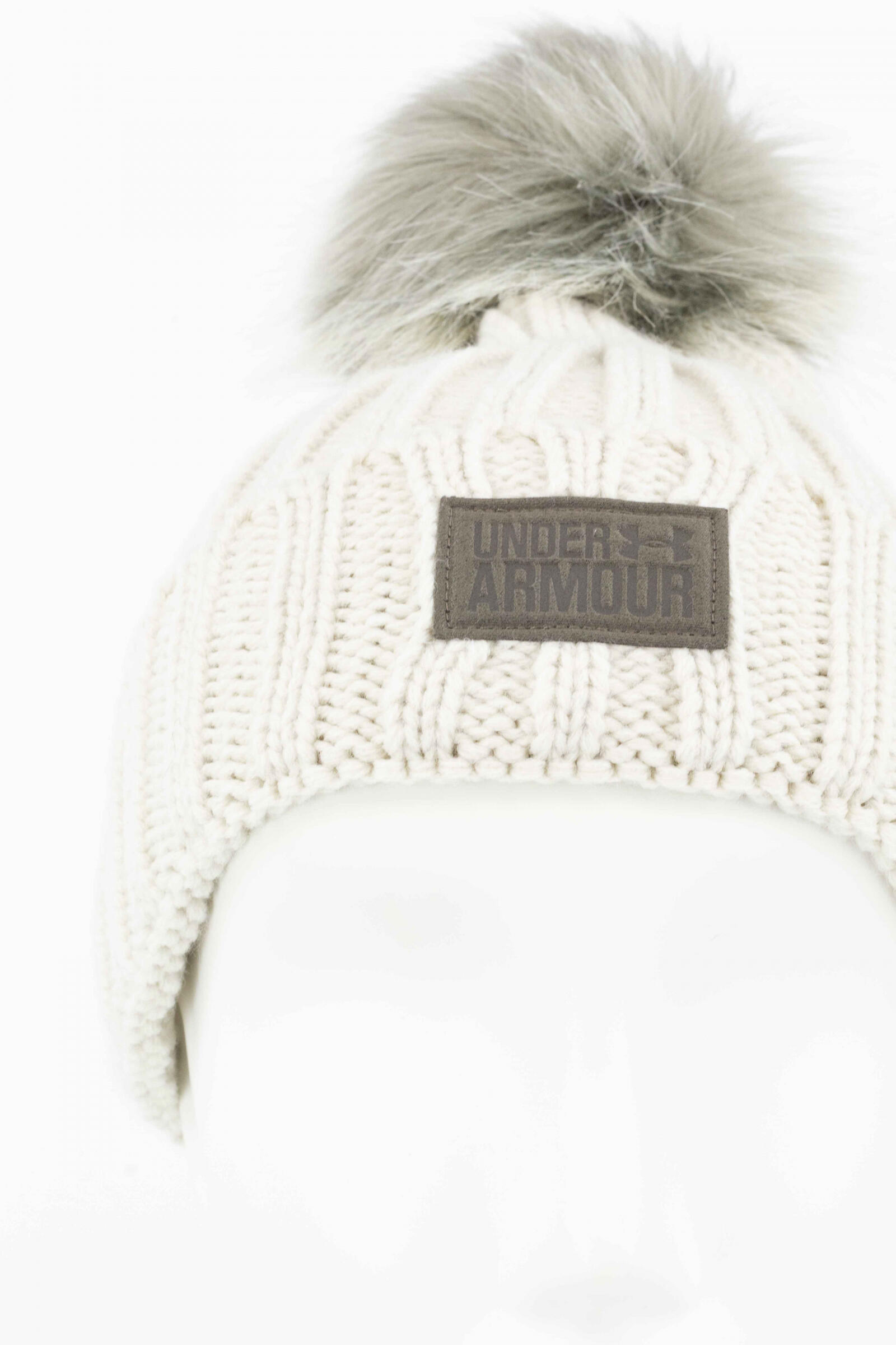 Under Armour Gorro Snowcrest Pom Beanie Beige 4/4