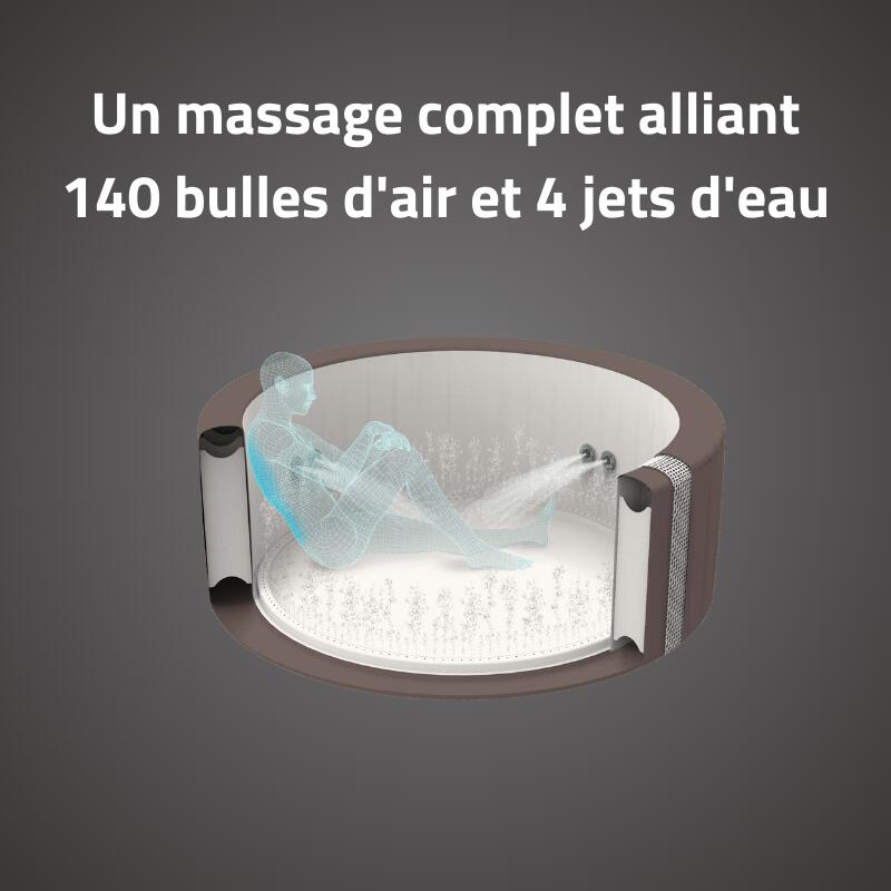 Bestway Spa gonflable rond Lay-Z-Spa Dominica Smart HydroJet Wifi 4-6 personnes 7/7