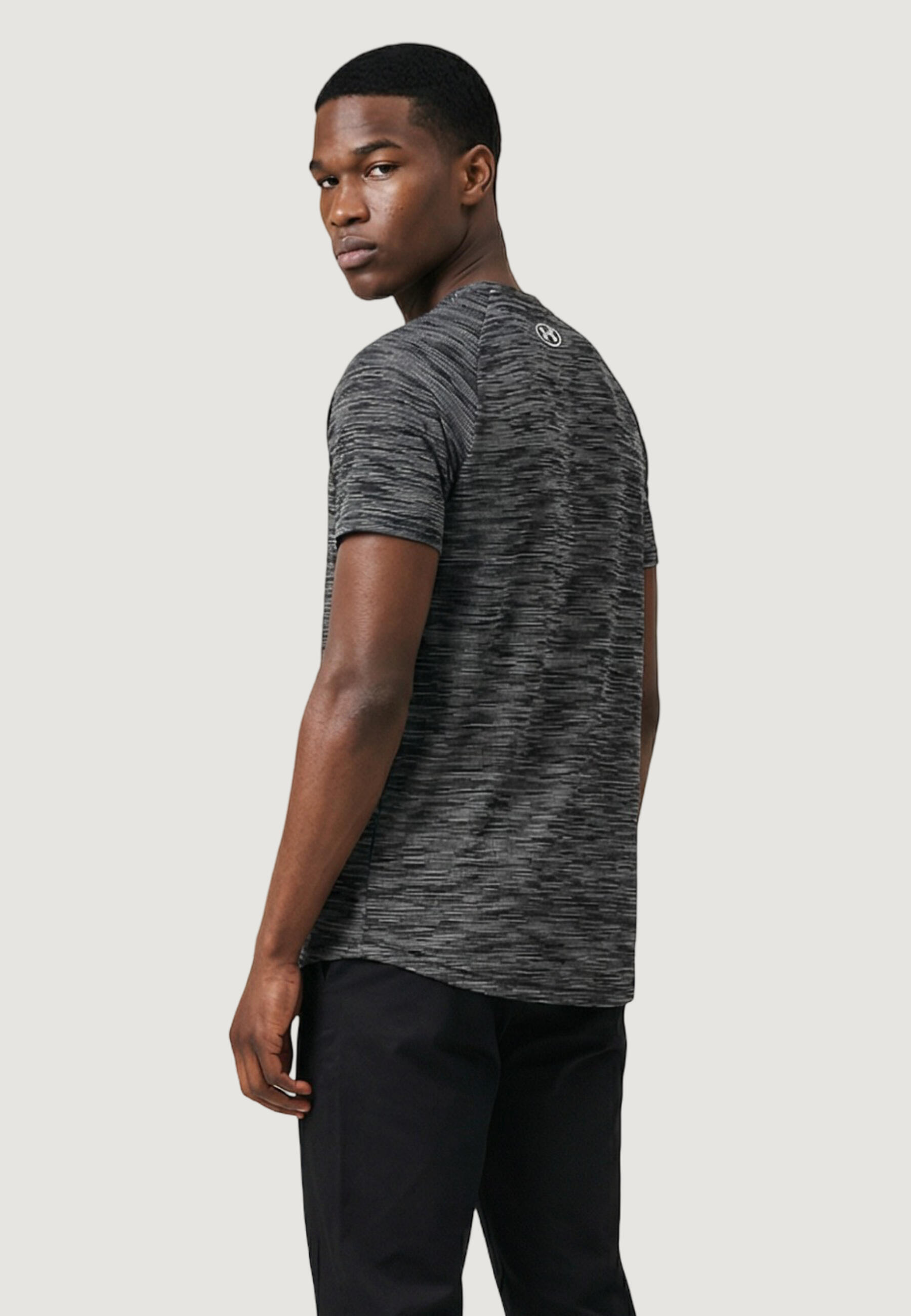 T-shirt maniche corte Uomo UA TECH TEXTURED SS Grigio Scuro 2/5