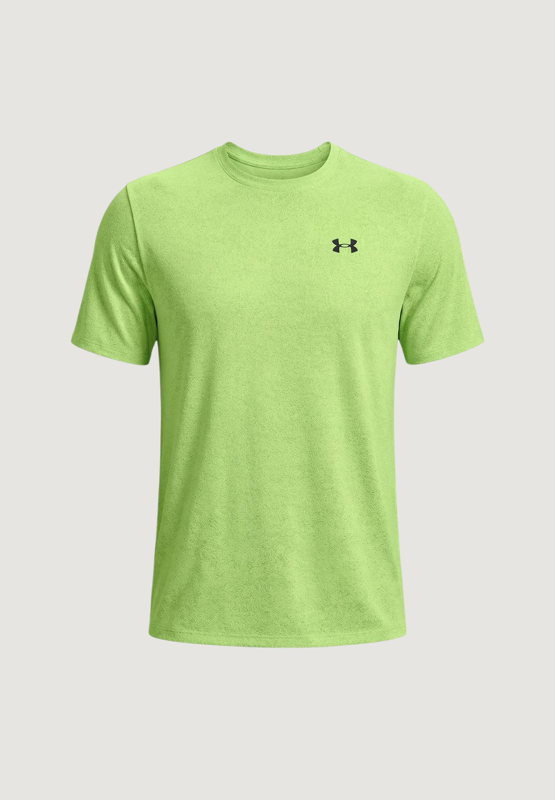 T-shirt maniche corte Uomo UA TECH TEE PIXELATE Verde - Nero 4/4