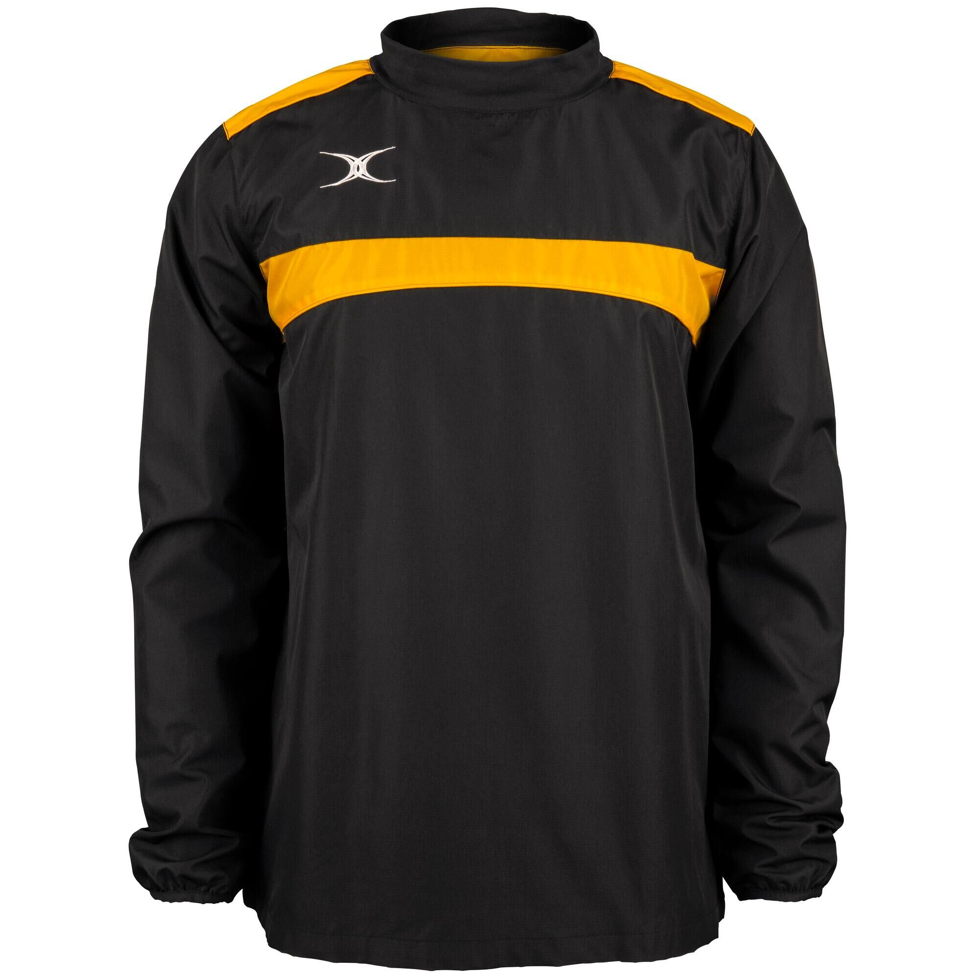 GILBERT Mens Photon WarmUp Top (Black/Gold)