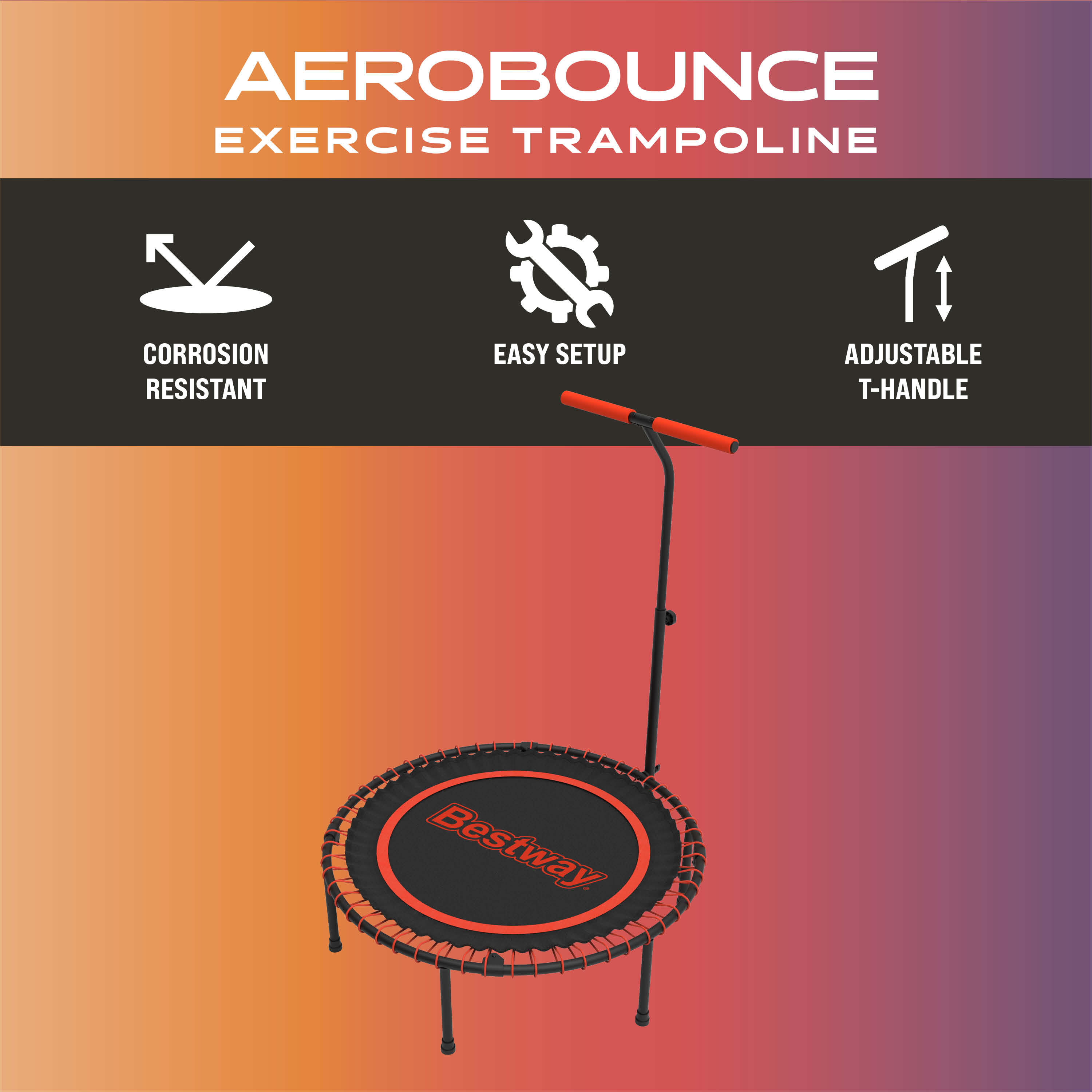 Bestway 59124 Trampolino elastico per fitness AeroBounce 3/7