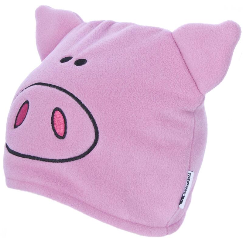 Beanie Mütze Oinky Pig Kinder Rosa