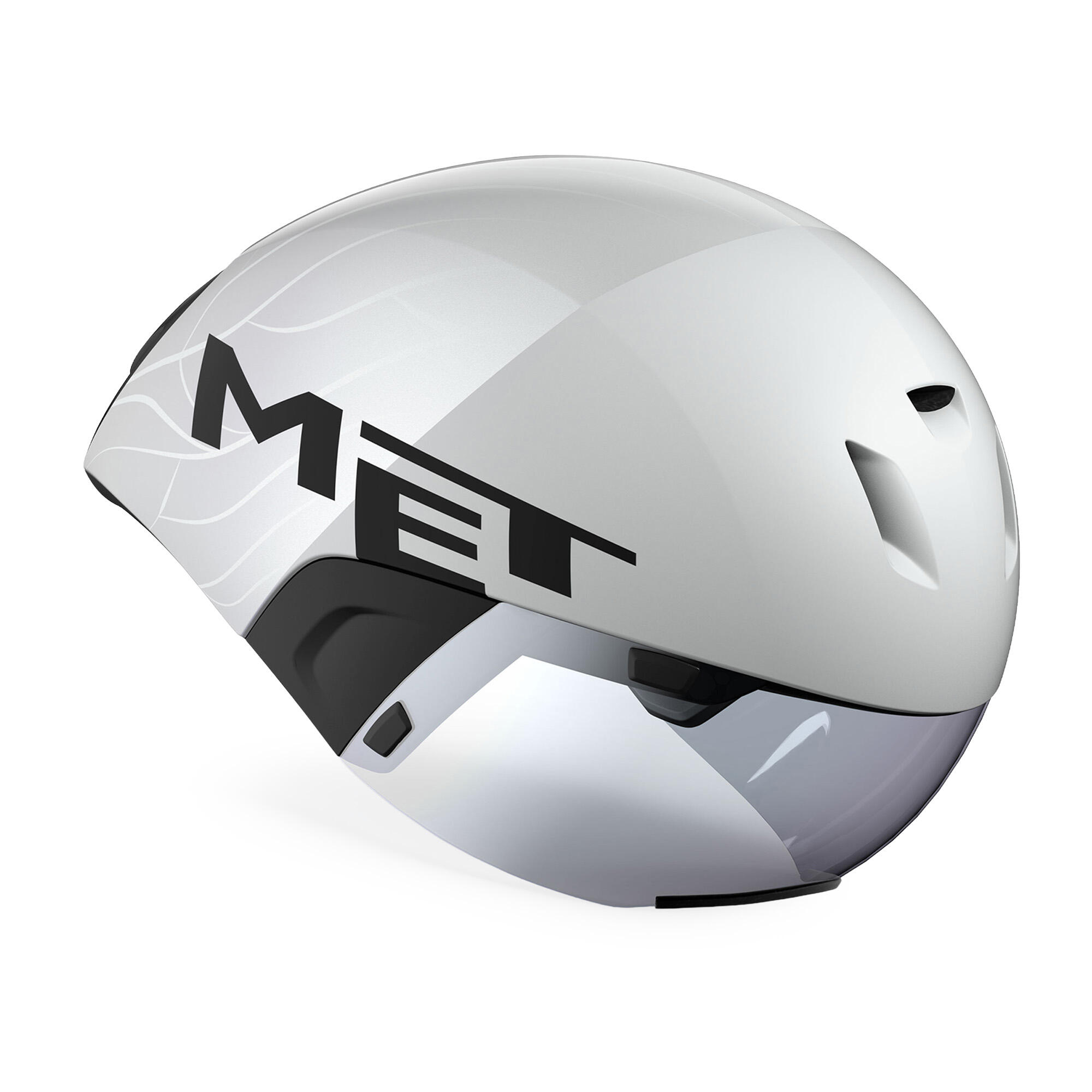 Casque MET Codatronca Blanc Argent Mat Glossy 5/5