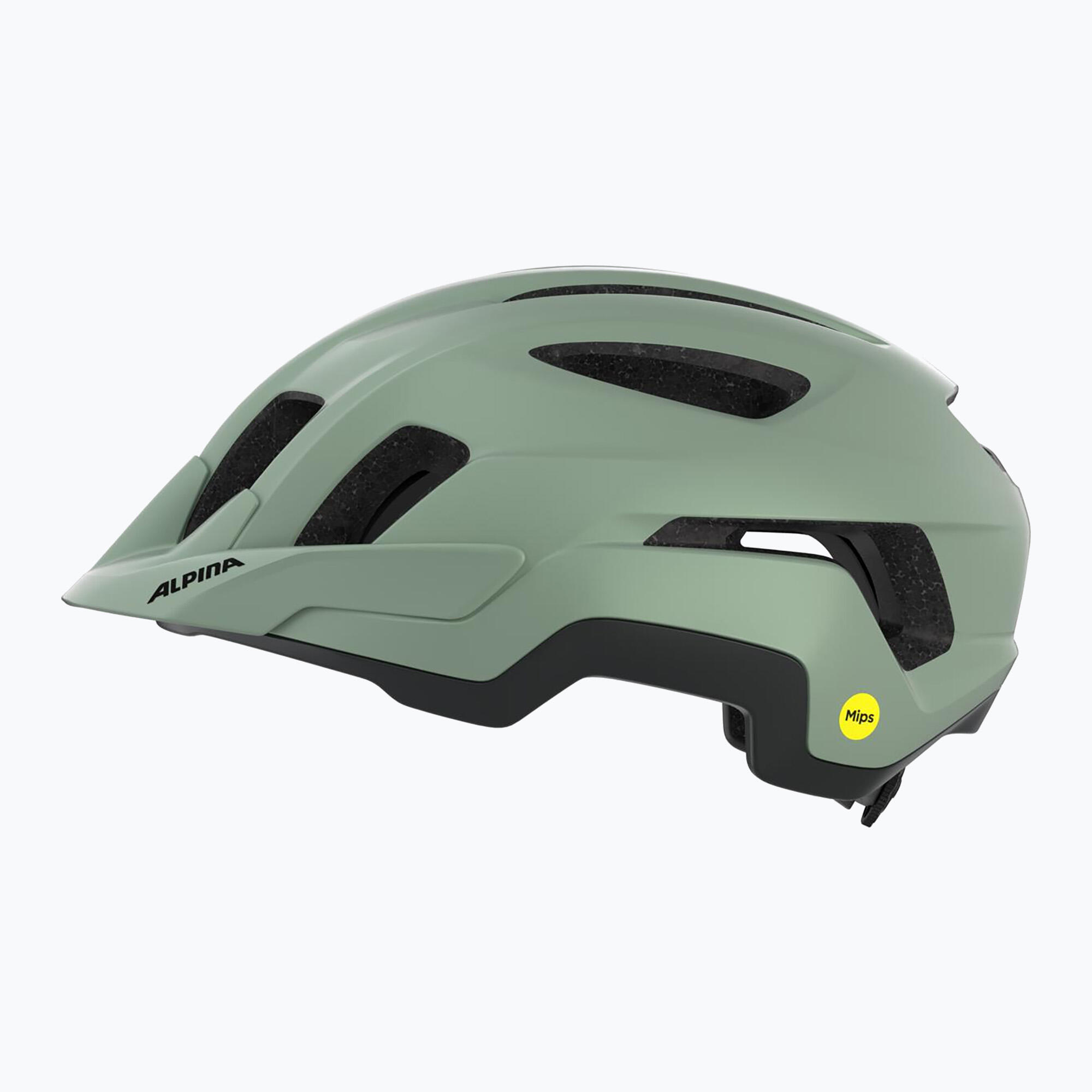 Olympic Sportswear Alpina Paranus MIPS helm 52-56 mat kaki-grijs 4/5