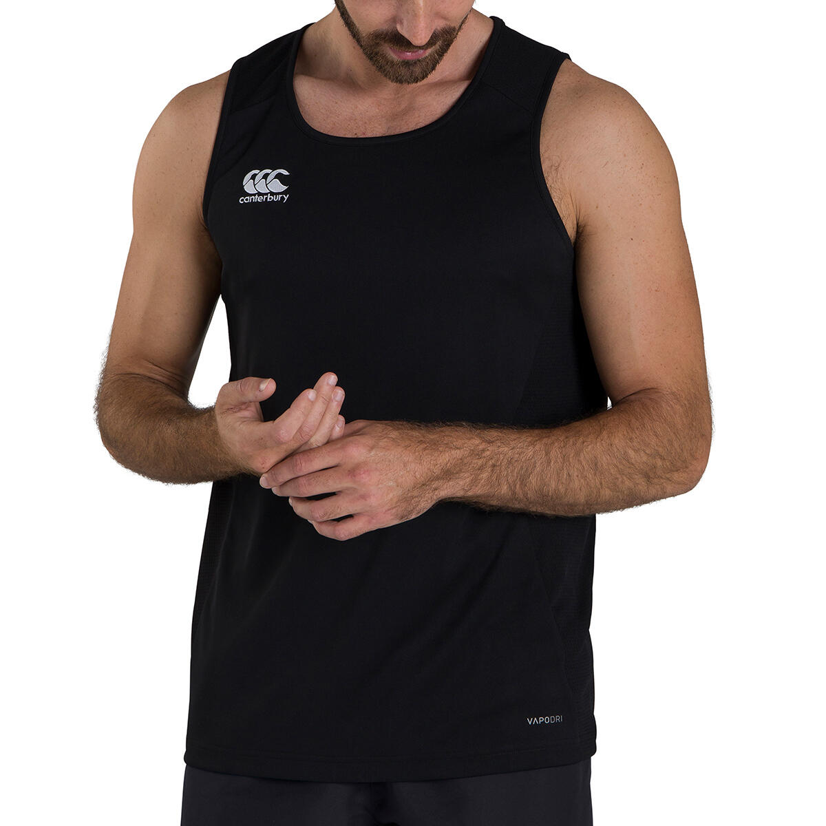 Mens Club Dry Tank Top (Black) 3/3