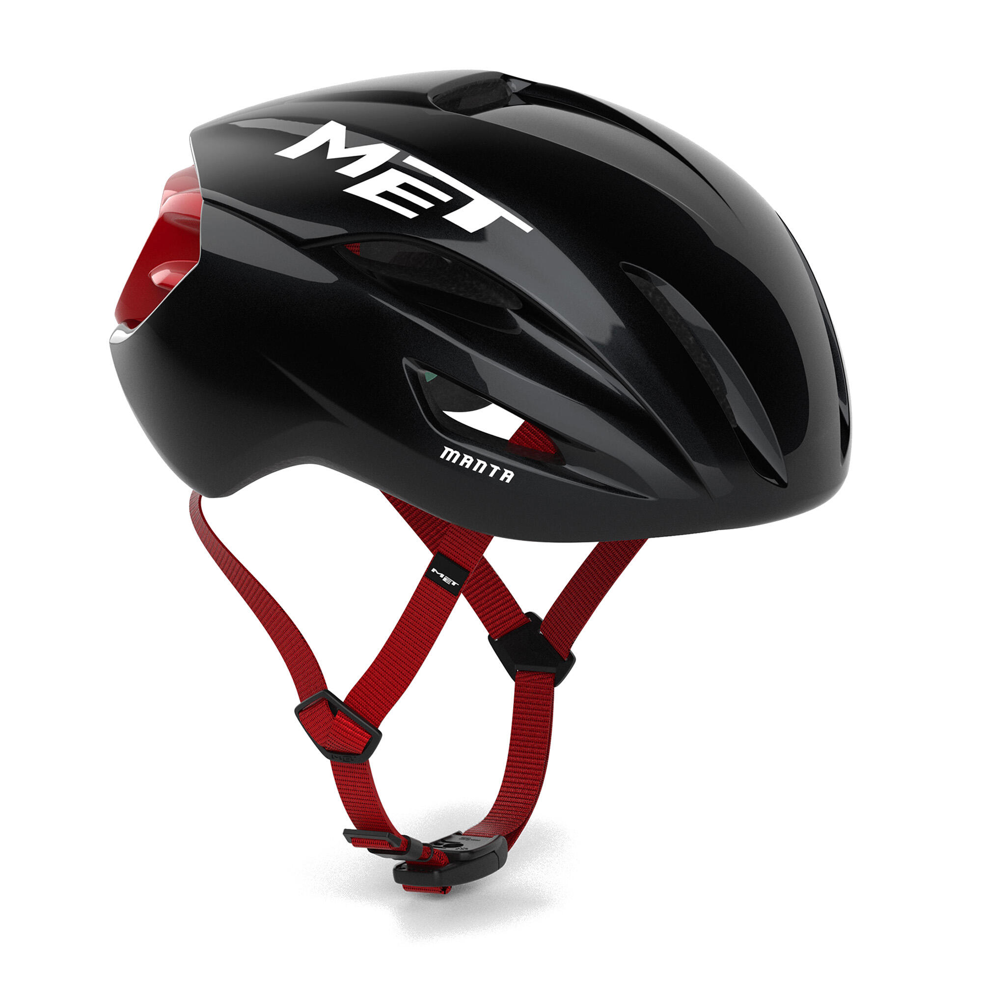 Casque Route MET Manta Mips Rouge/Noir 6/6