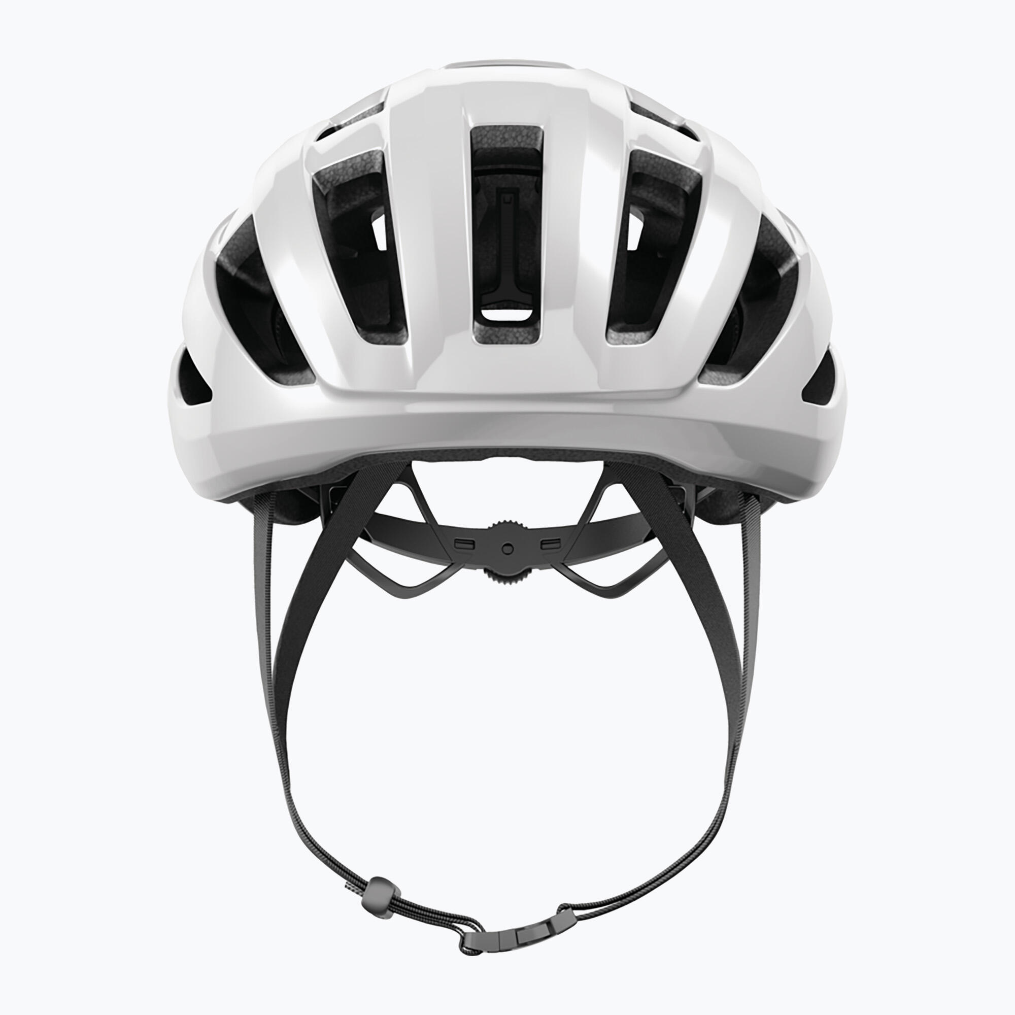 Abus PowerDome Rennradhelm in Shiny White, Größe M 54-58 cm 6/7