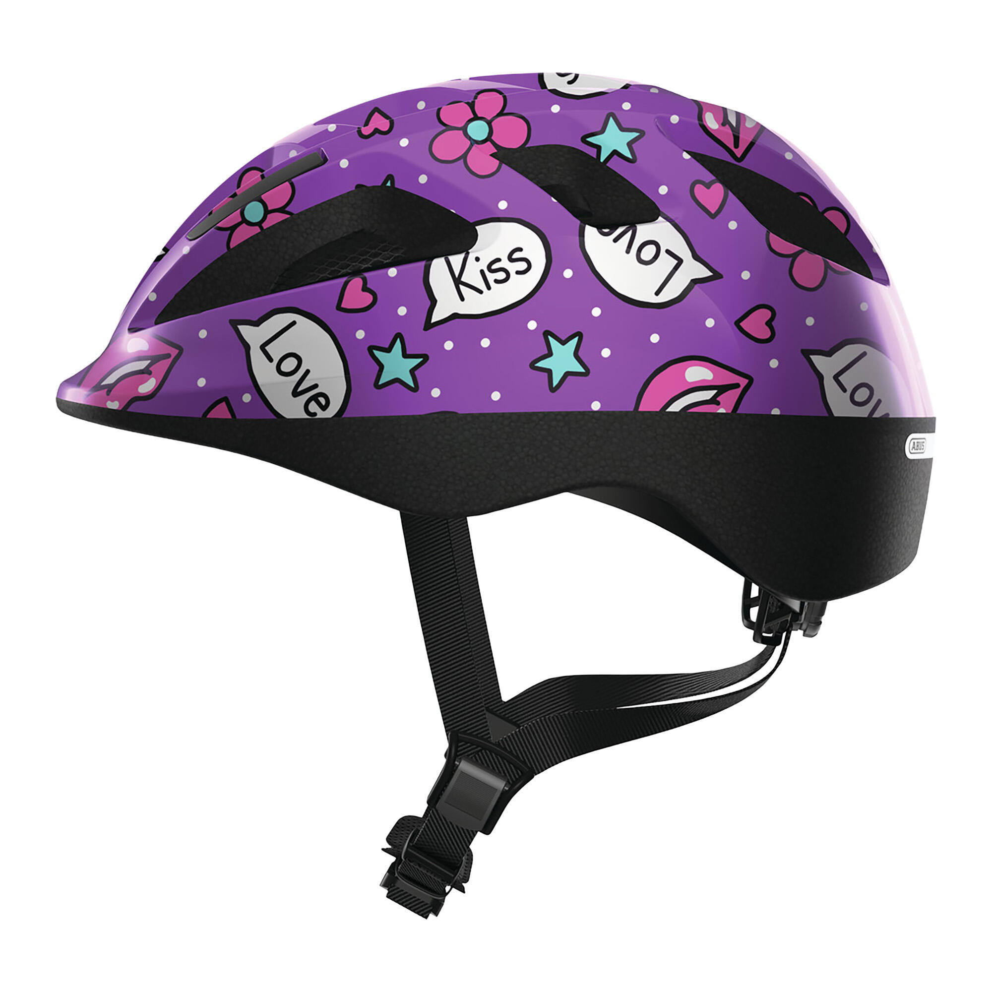 Casco da tempo libero per bambini “Smooty 2.0” Kisses viola 5/6