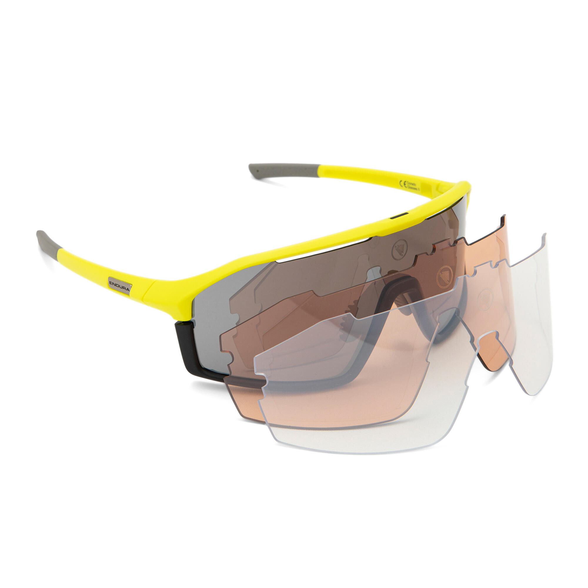 Endura Dorado II Brille Neon Gelb / Graue Gläser 7/7