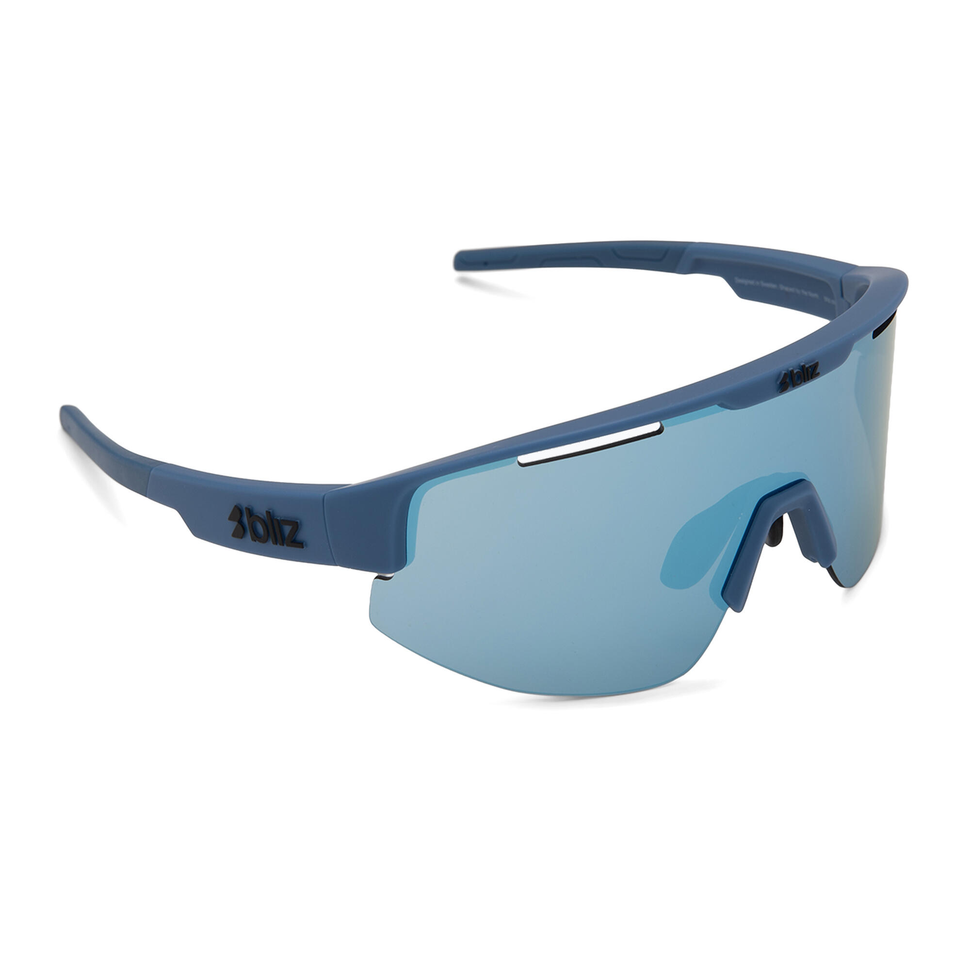 Bliz Matrix Brille Mattblau - Spiegelglas Blau 6/6