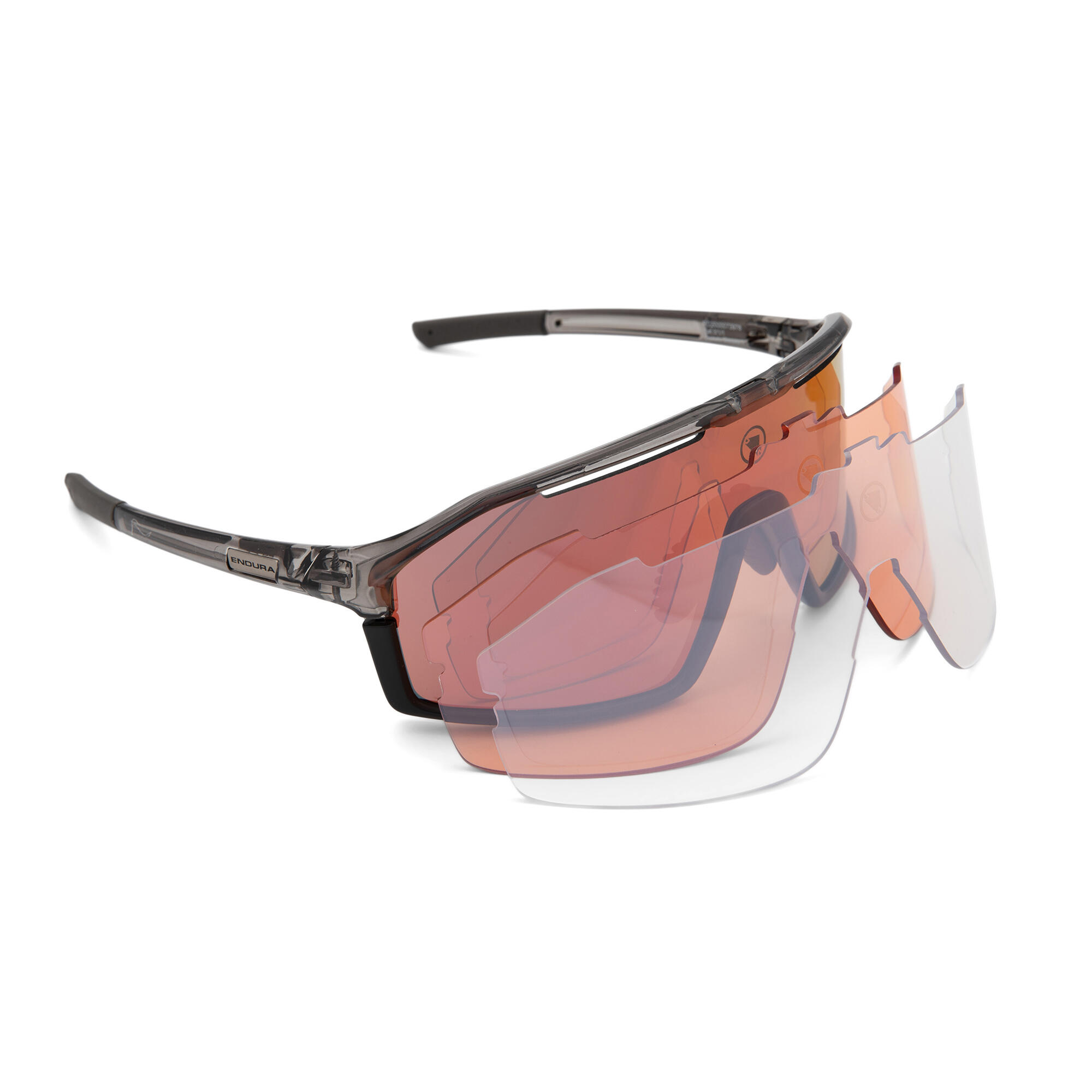 Lunettes Endura Dorado II Gris / Verres Orange - Rouge 7/7