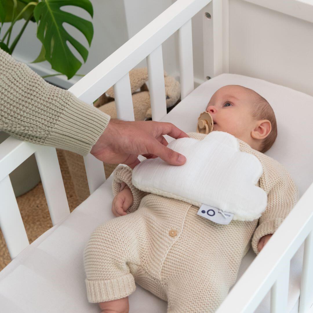 Bouillotte coussin chauffant ou raffraichissant bébé Snoogy Cloudy White - Blanc 2/5
