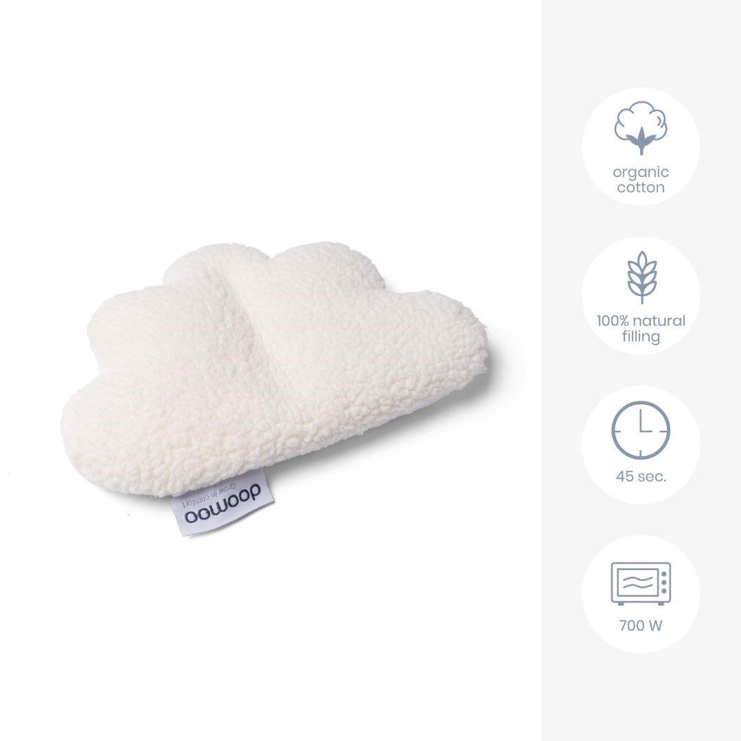 Bouillotte coussin chauffant ou raffraichissant bébé Snoogy Cloudy White - Blanc 5/5